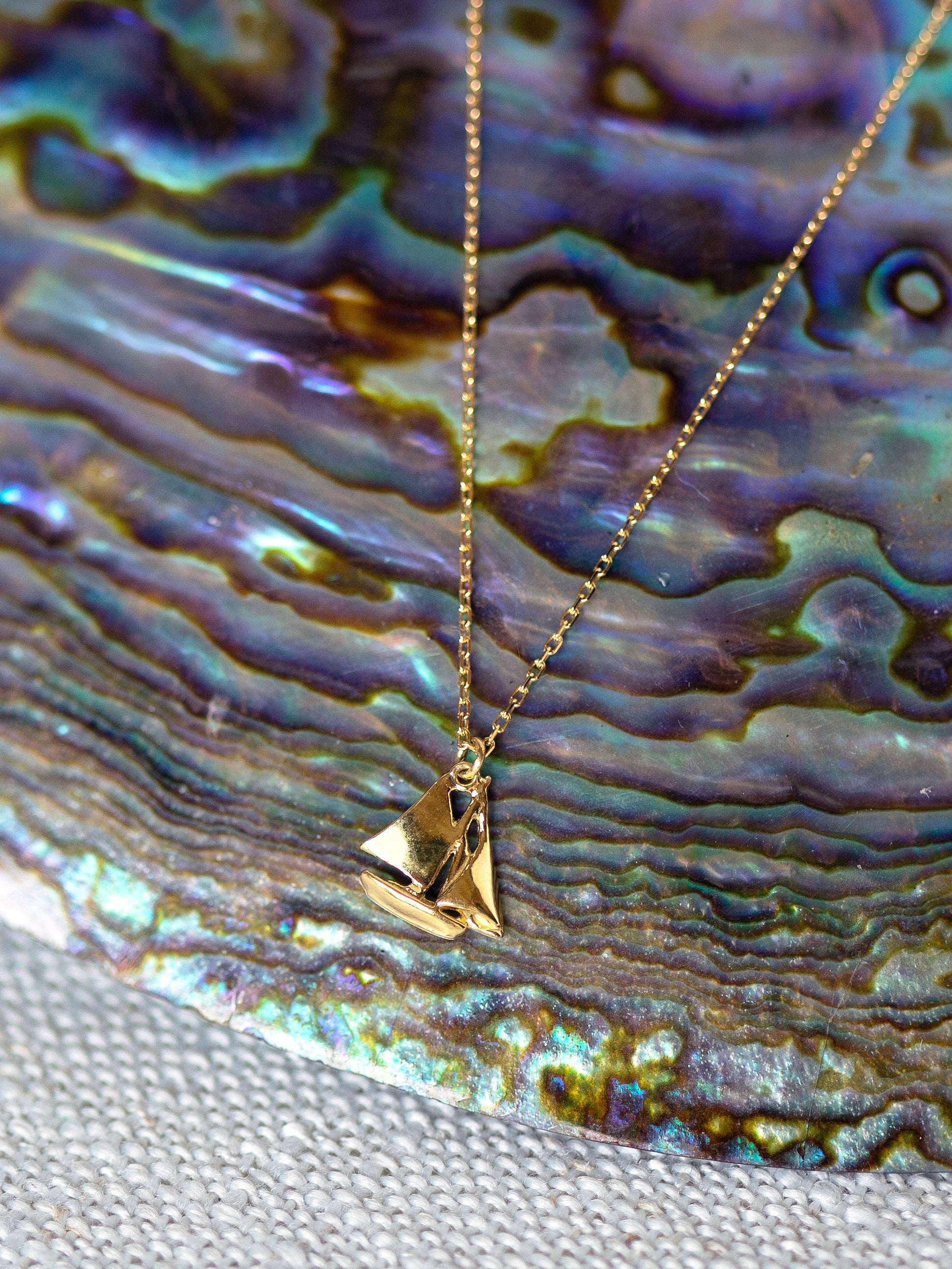 Teeny Tiny Boat Necklace - image 3