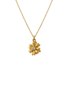 Teeny Tiny Diamond Daisy Necklace