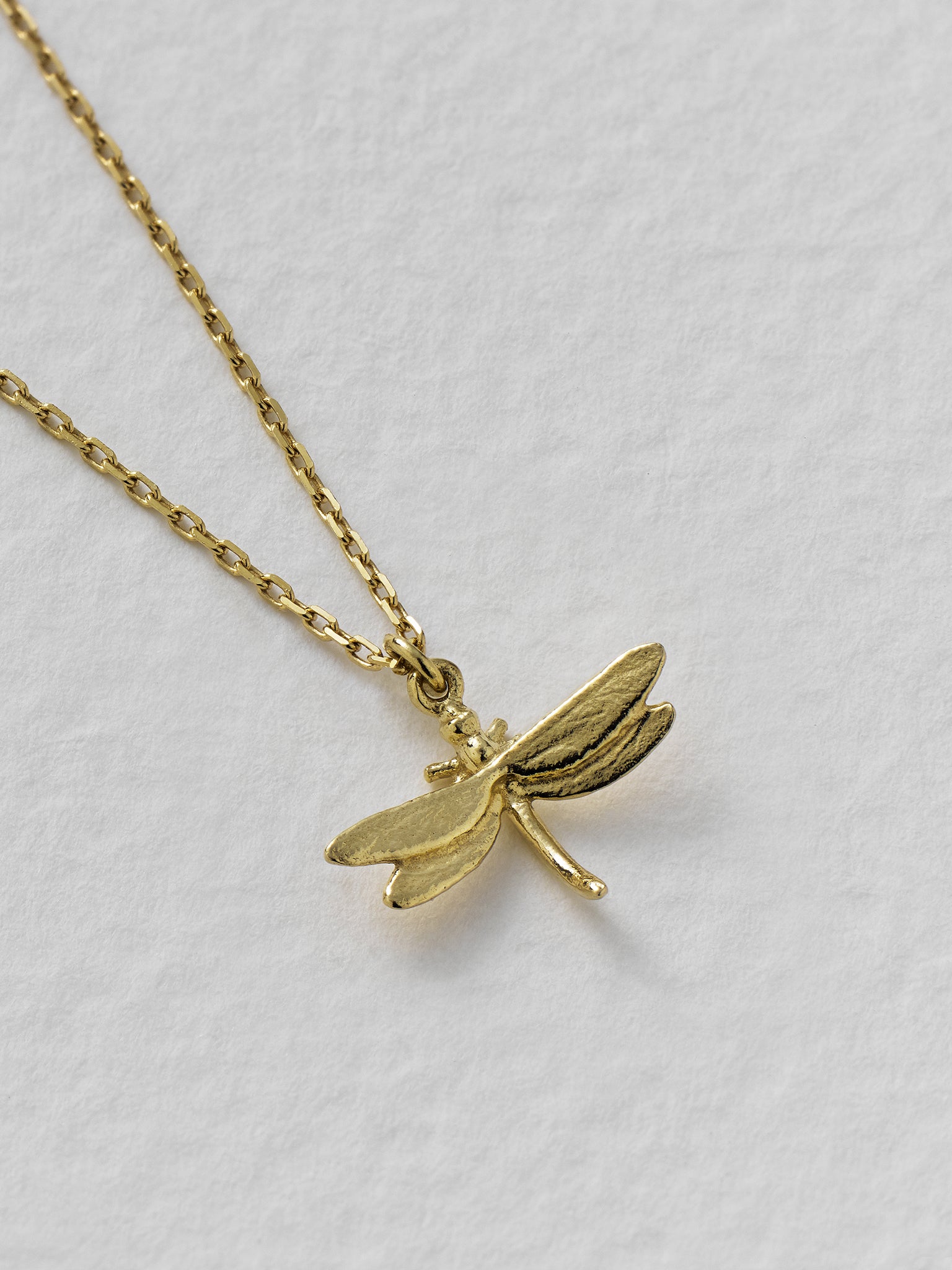 Teeny Tiny Dragonfly Necklace - image 4 | 18ct yellow gold