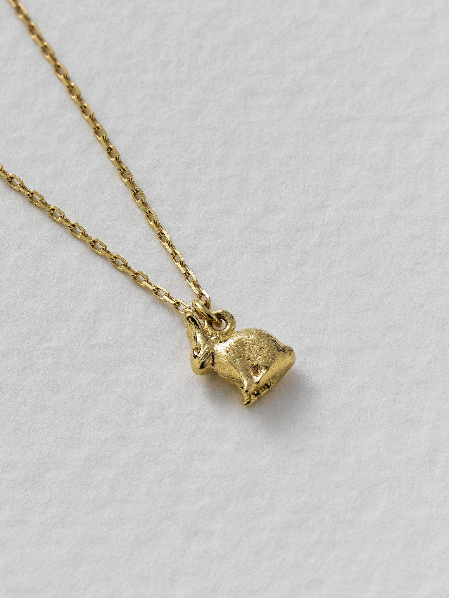 Teeny Tiny Rabbit Necklace - image 4 | 18ct yellow gold