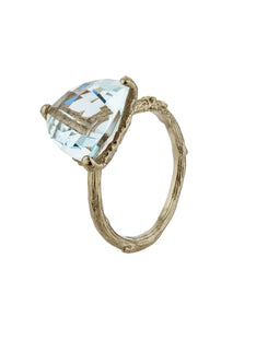 Aquamarine Forest Jewel Ring