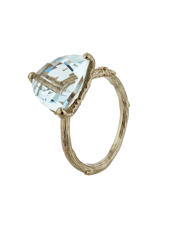 Aquamarine Forest Jewel Ring