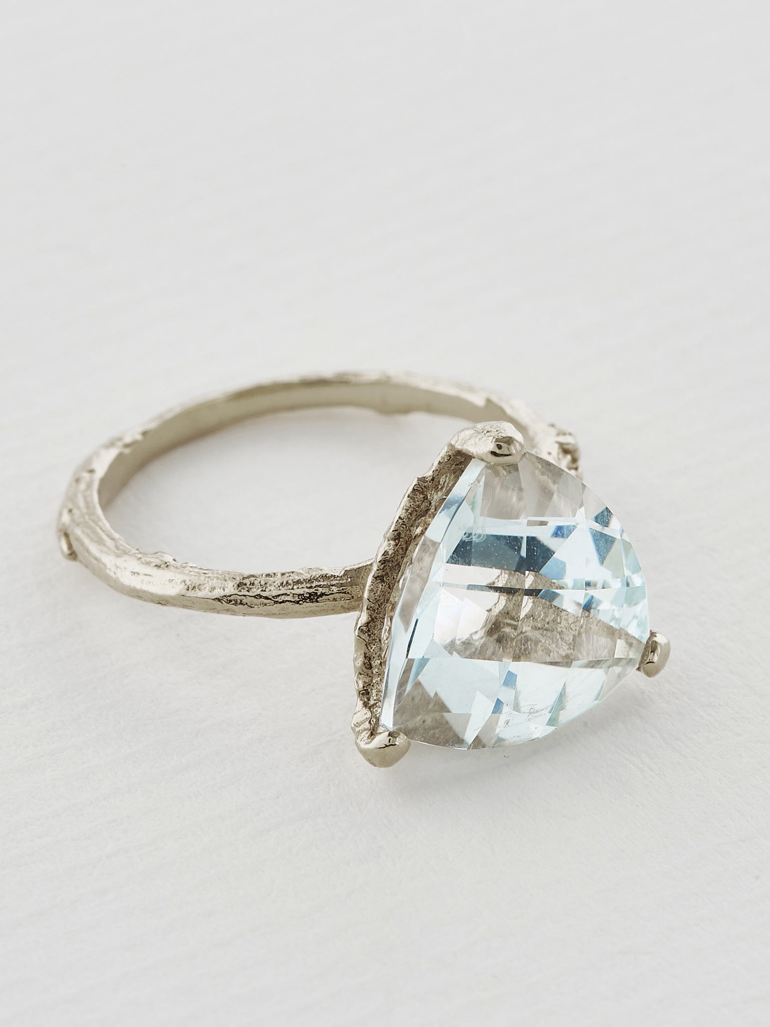Aquamarine Forest Jewel Ring - image 6 | 18ct white gold