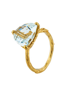 Aquamarine Forest Jewel Ring