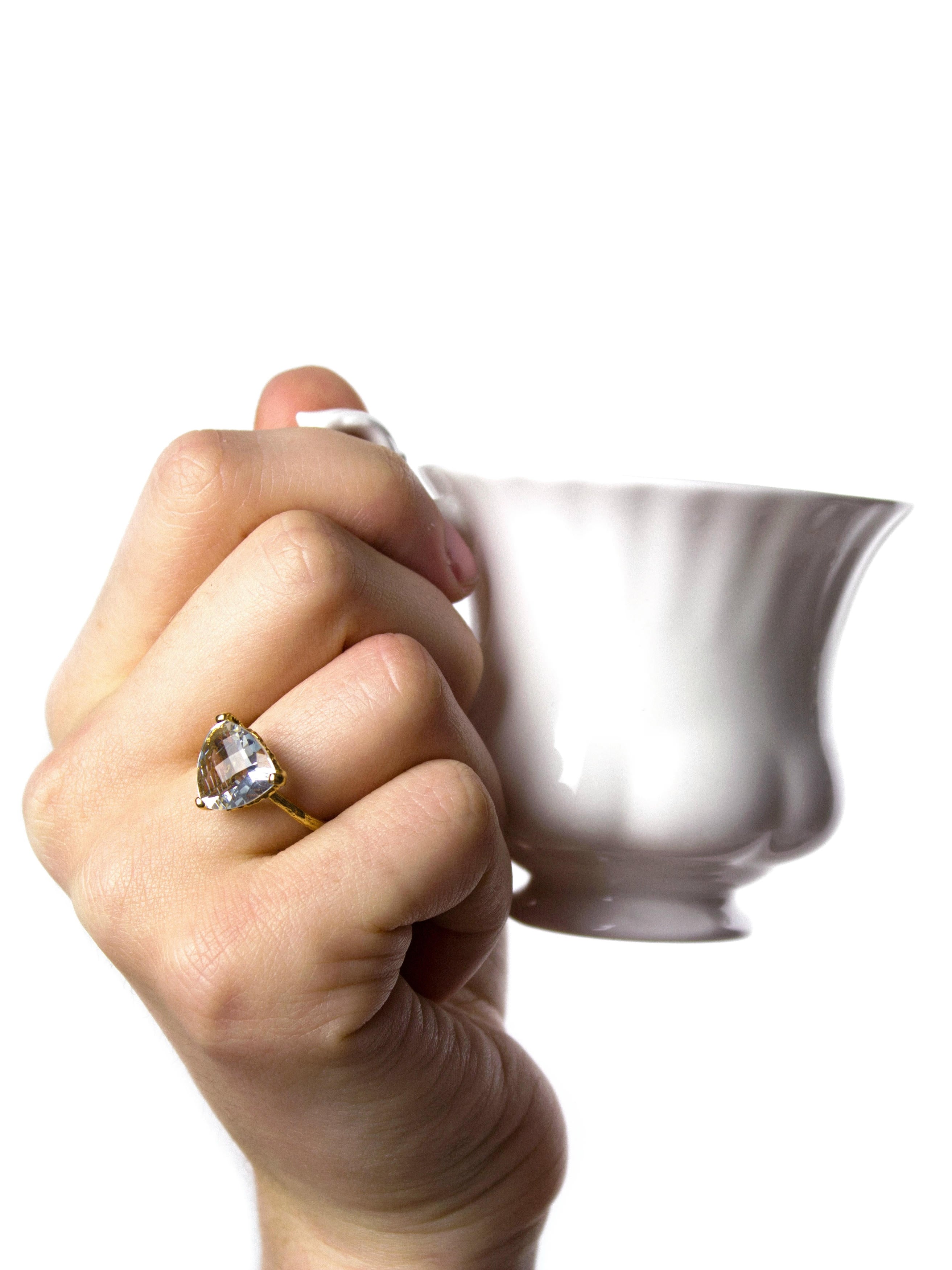 Aquamarine Forest Jewel Ring - image 2