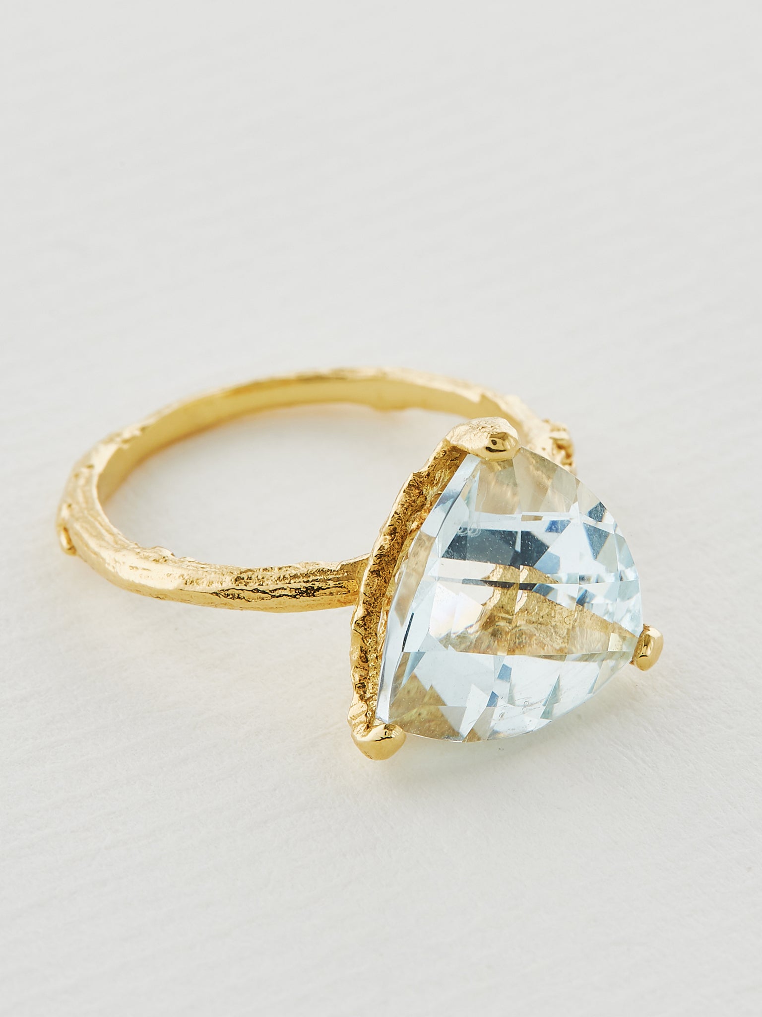Aquamarine Forest Jewel Ring - image 3 | 18ct yellow gold