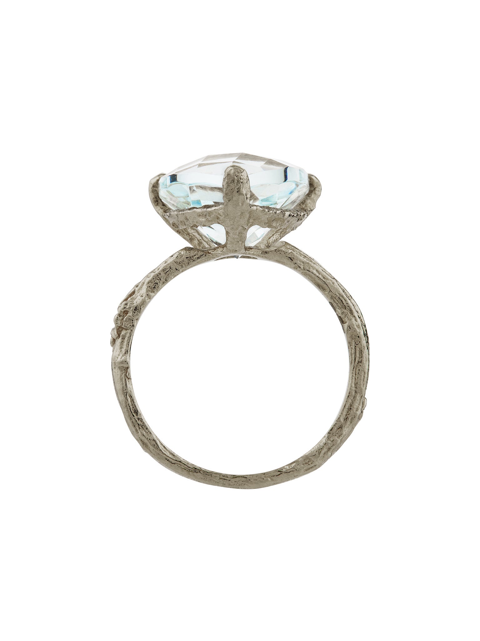 Aquamarine Forest Jewel Ring - image 10 | platinum