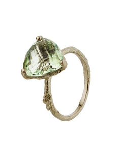 Green Amethyst Forest Jewel Ring