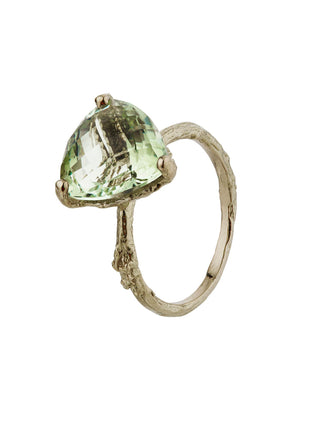 Green Amethyst Forest Jewel Ring