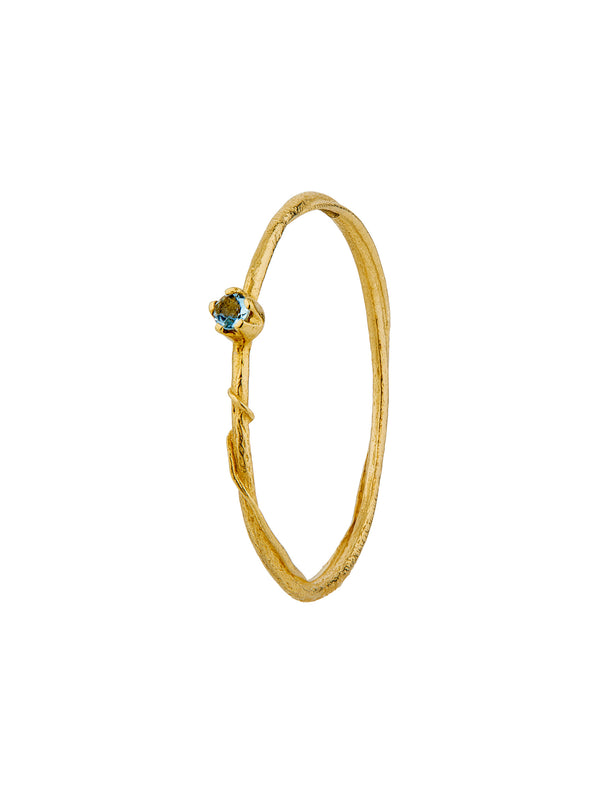 Aquamarine Fine Vine Ring