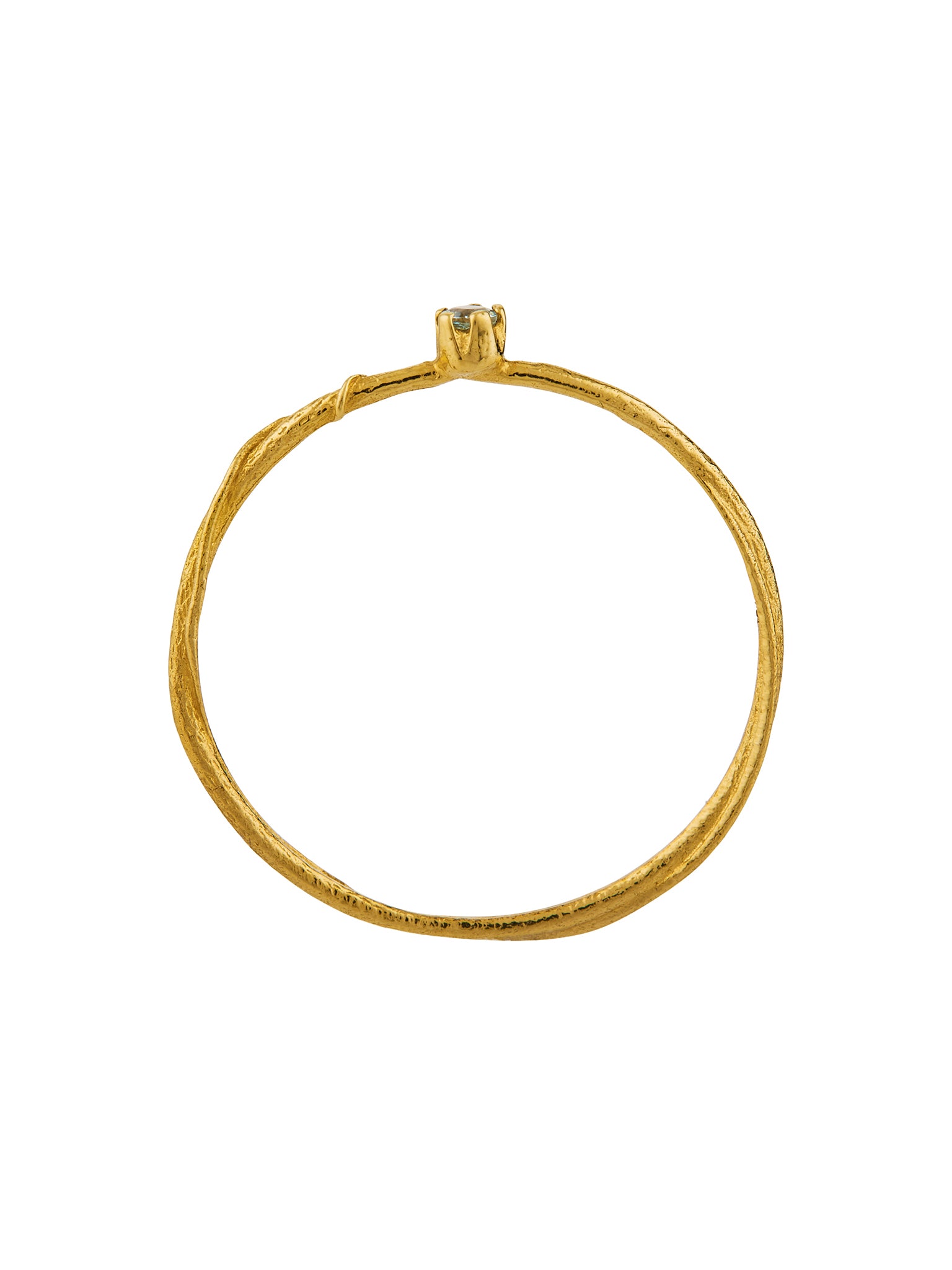 Aquamarine Fine Vine Ring - image 3 | 18ct yellow gold