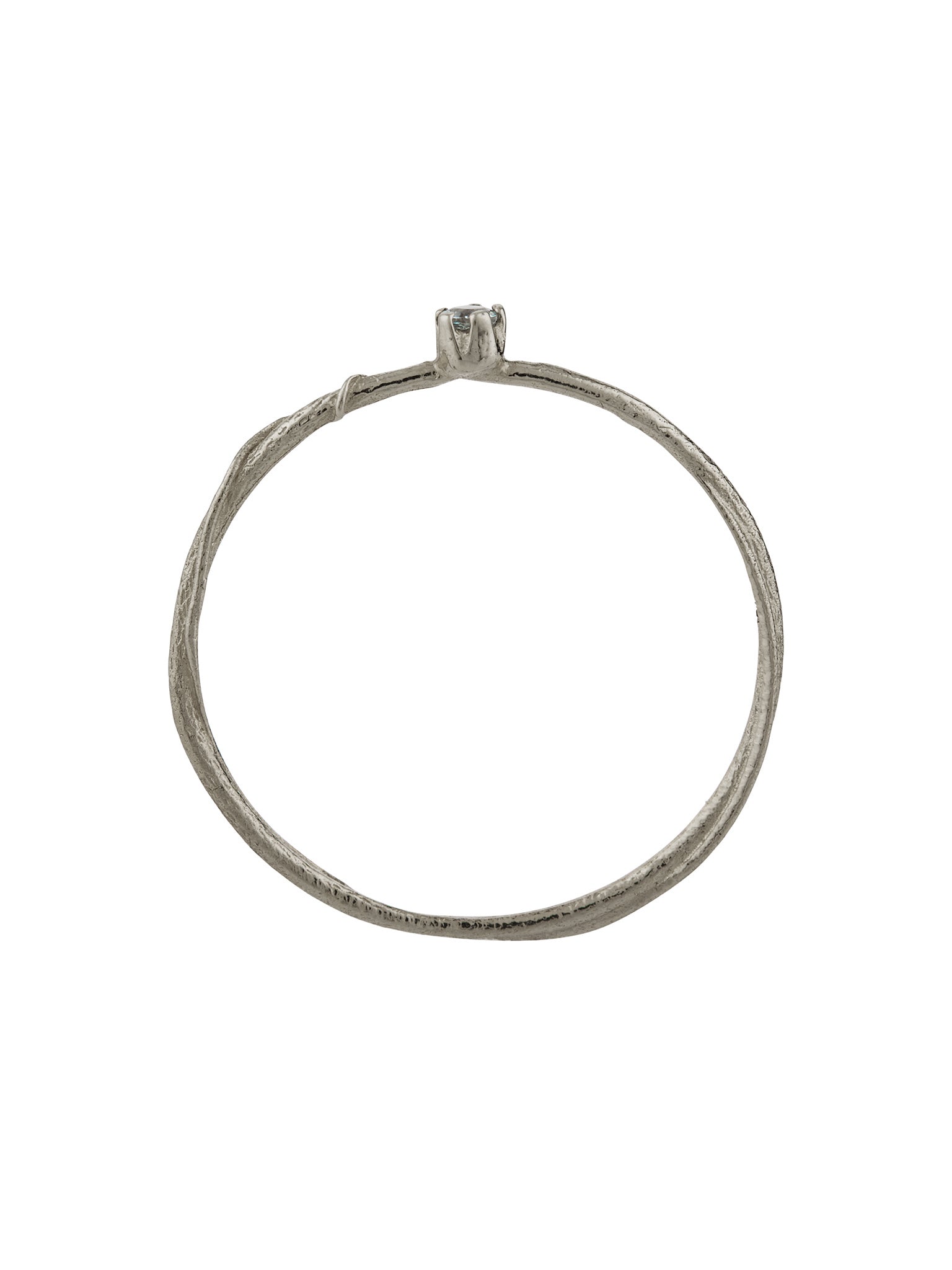 Aquamarine Fine Vine Ring - image 12 | platinum