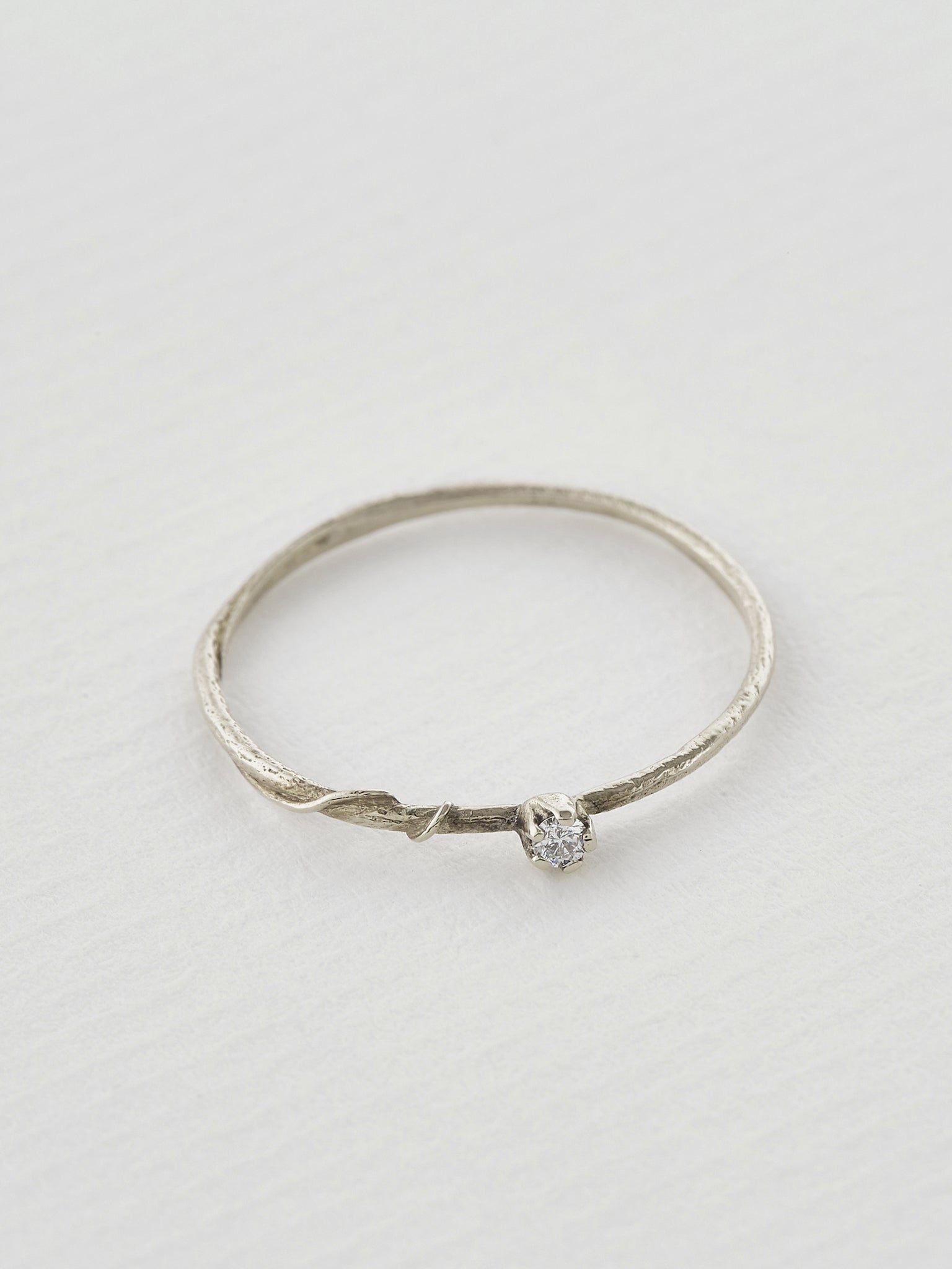 Diamond Fine Vine Ring - image 5 | 18ct white gold