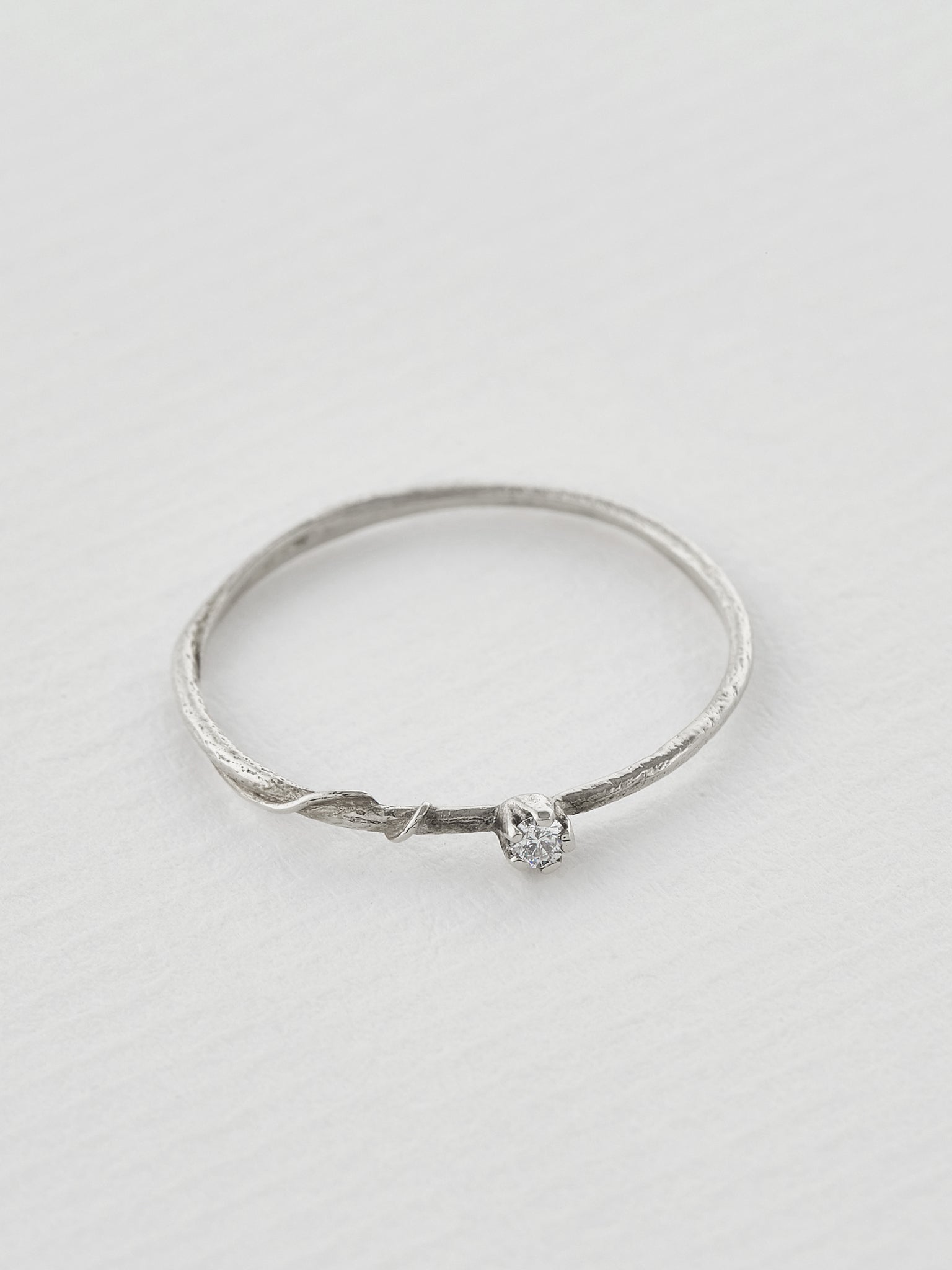 Diamond Fine Vine Ring - image 11 | platinum