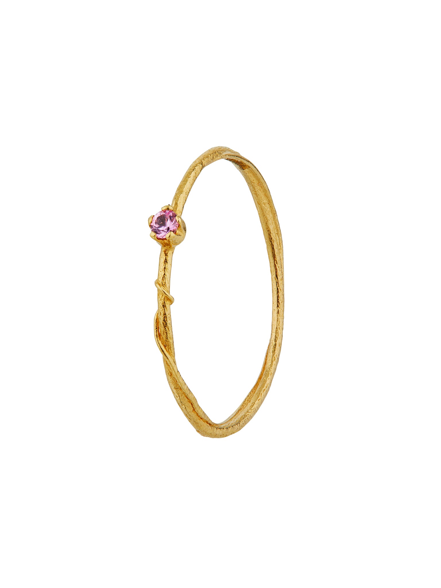 Pink Sapphire Fine Vine Ring - image 1 | 18ct yellow gold
