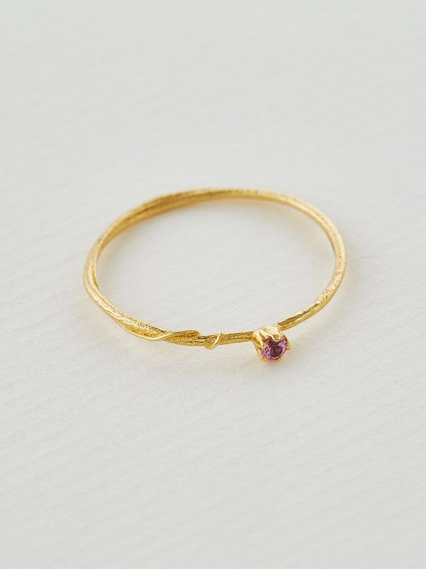Pink Sapphire Fine Vine Ring