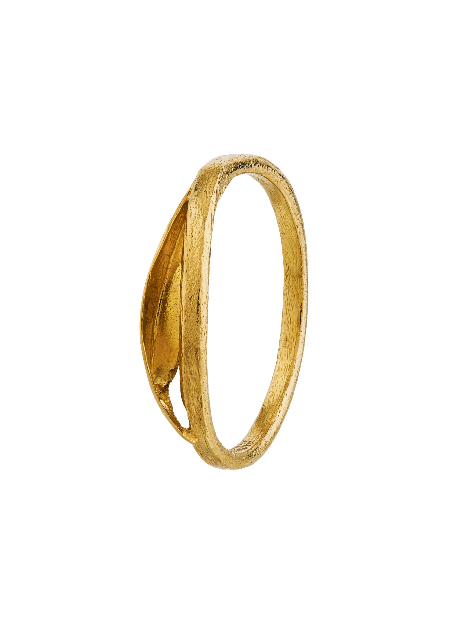Fine Tulip Leaf Band - image 1 | 18ct yellow gold