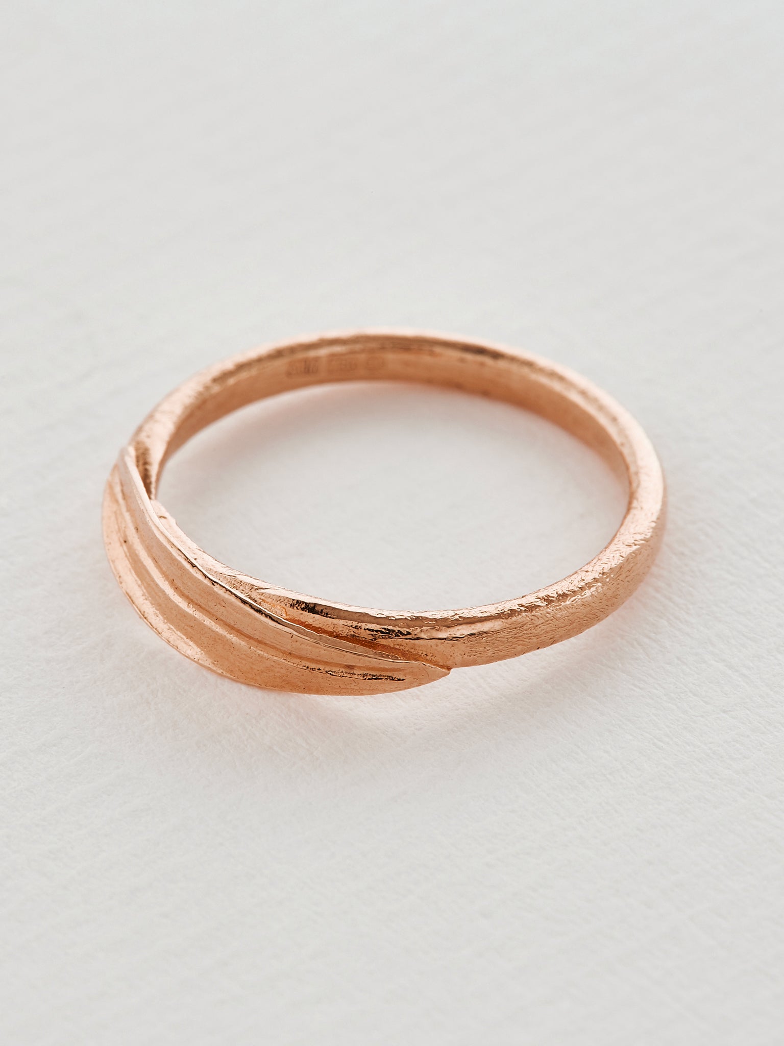Tulip Leaf Band - image 6 | 18ct rose gold