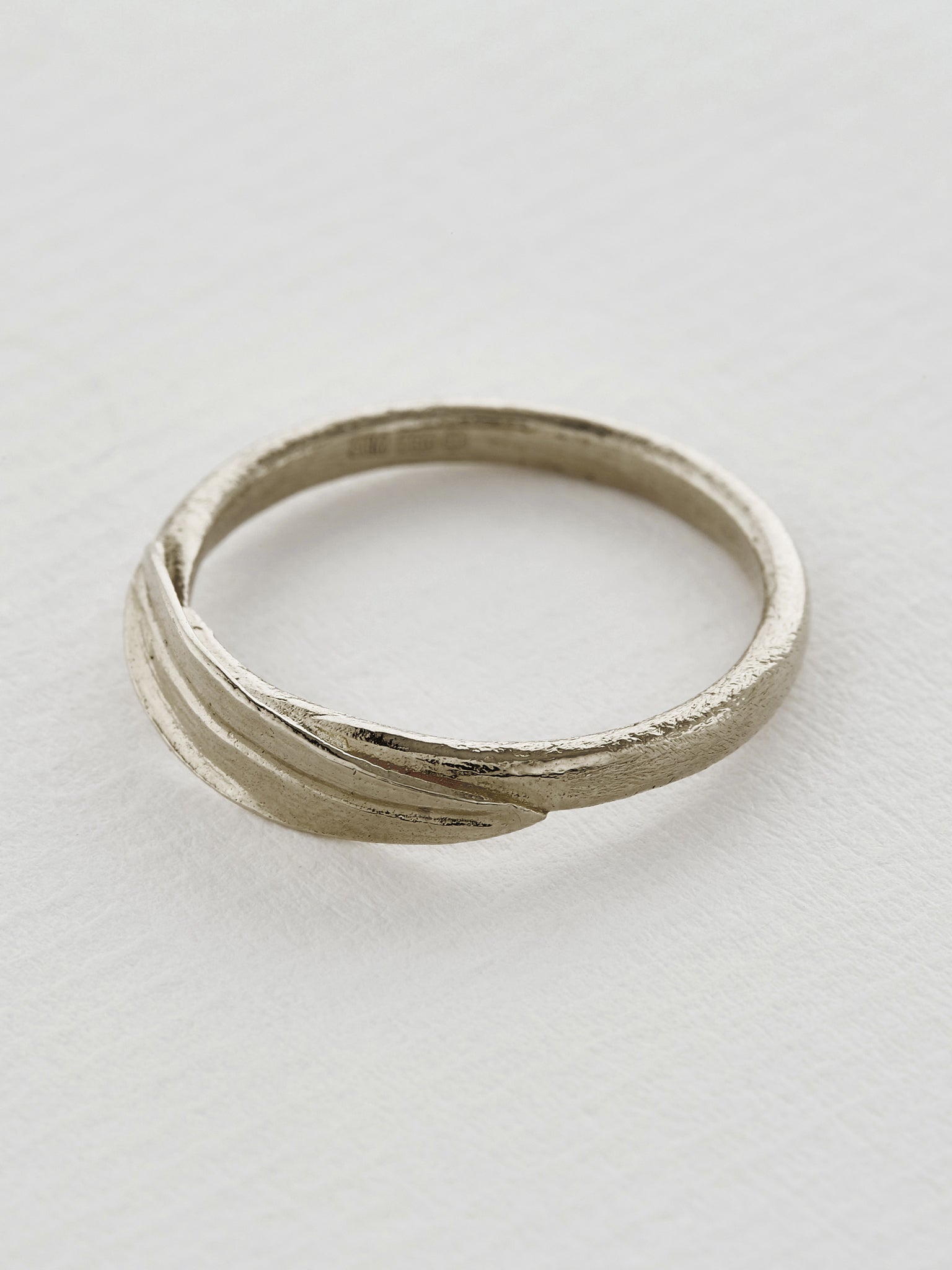 Tulip Leaf Band - image 4 | 18ct white gold