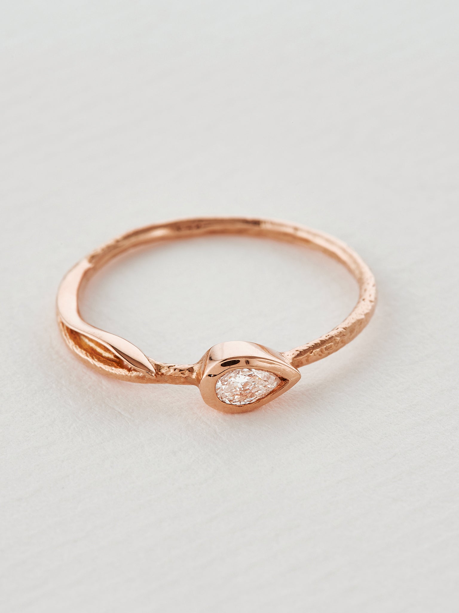 Tulip Leaf Diamond Band - image 10 | 18ct rose gold