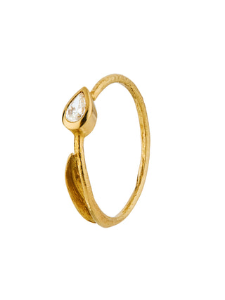 Tulip Leaf Diamond Band