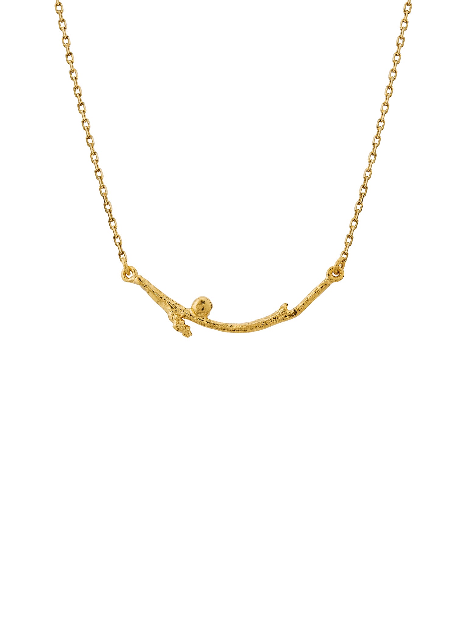 Diamond Wildwood Curve Necklace - image 5 | 18ct yellow gold