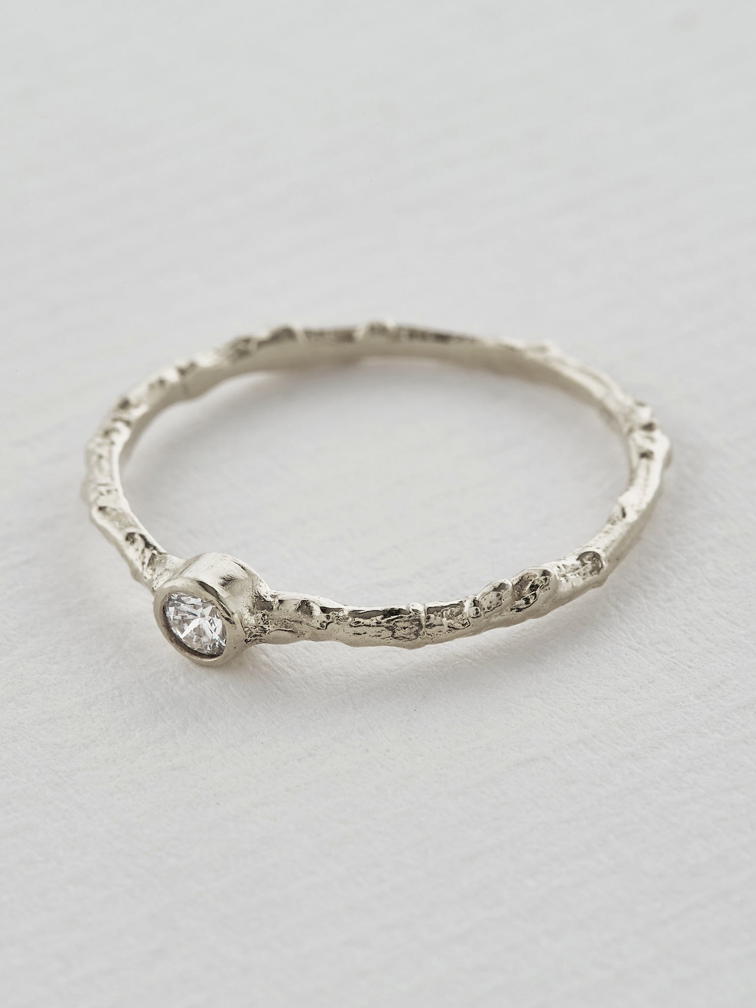 Diamond Willow Ring - image 9 | platinum