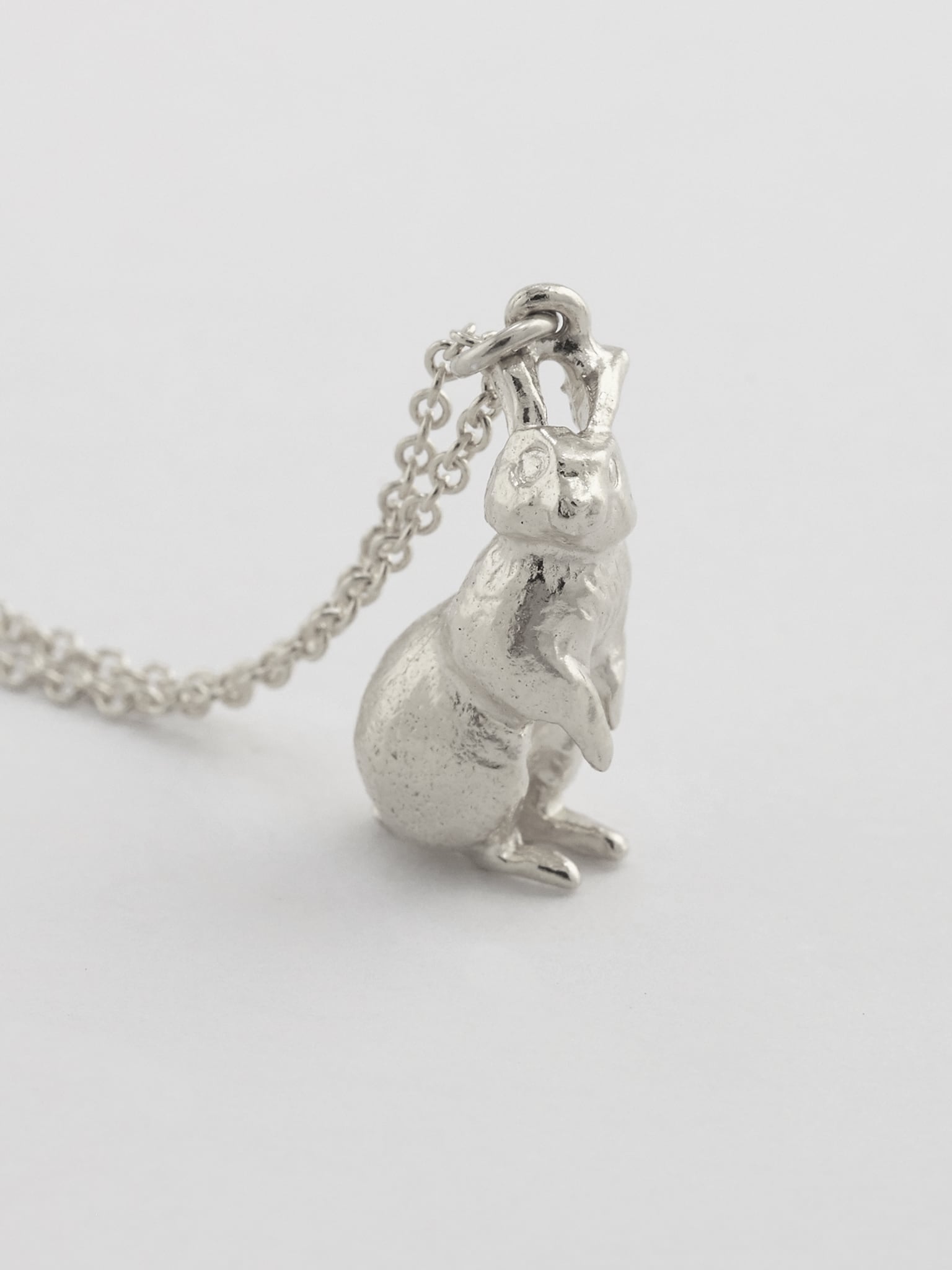 White Rabbit Necklace - image 3 | silver