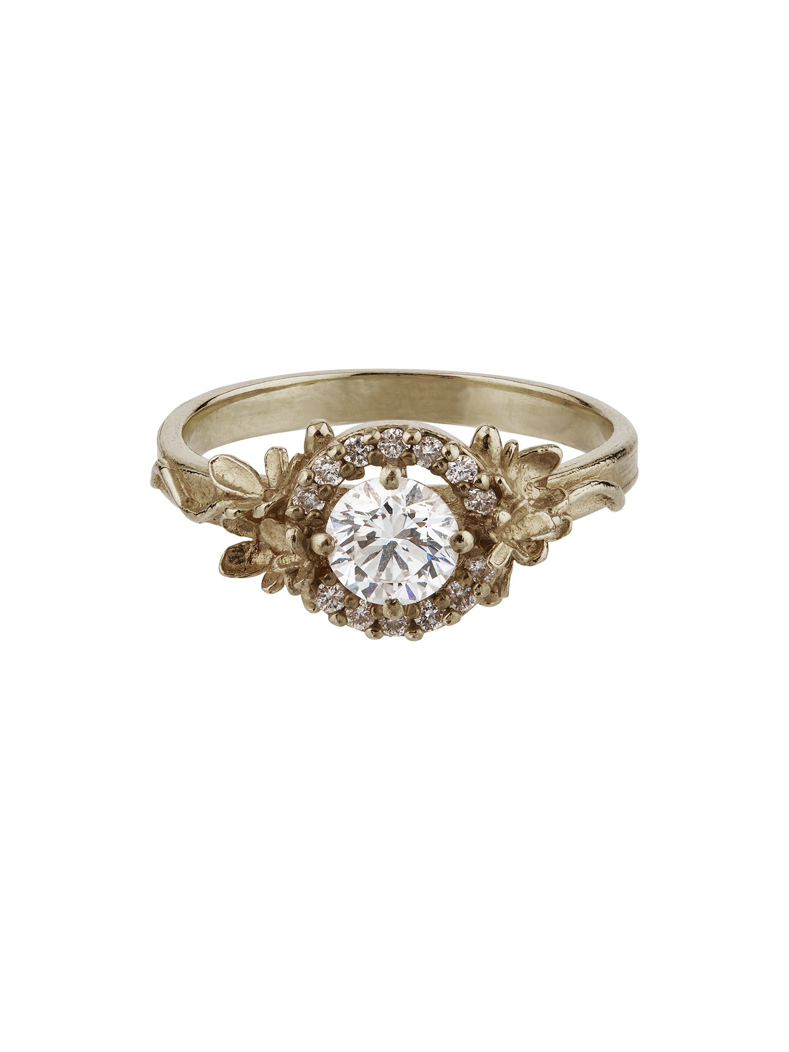 Large Diamond Spring Halo Ring - image 7 | 18ct white gold
