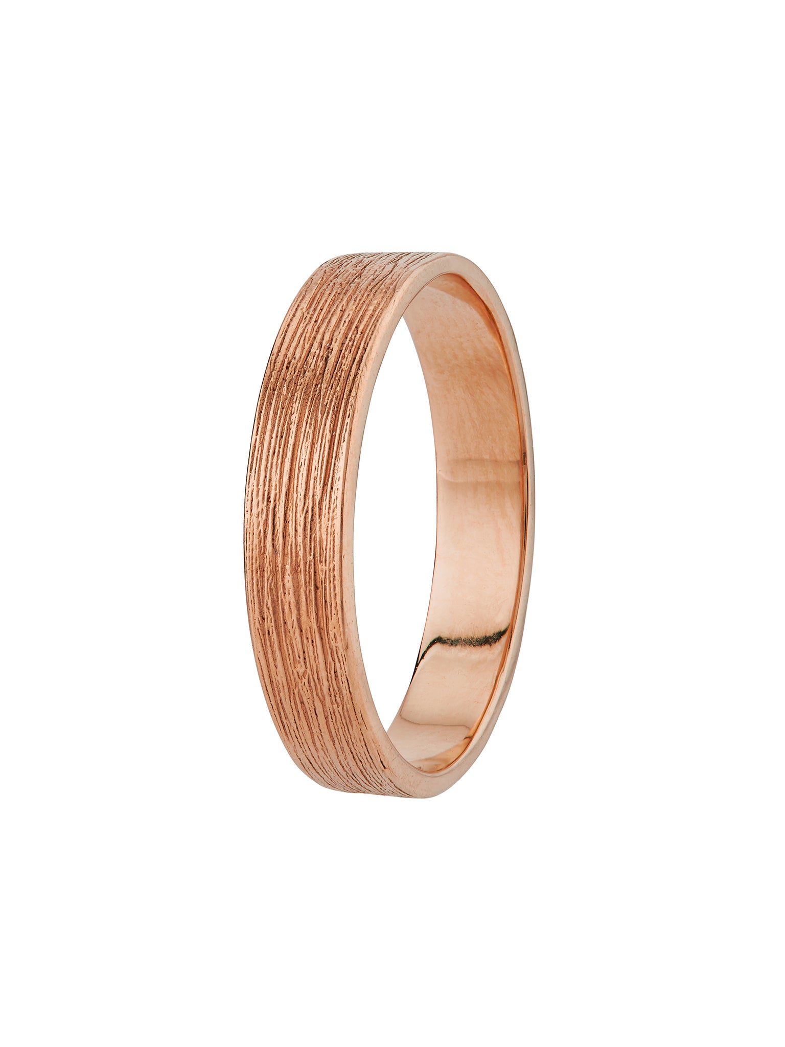 Textured Spring Band 4.3mm - image 5 | 18ct rose gold