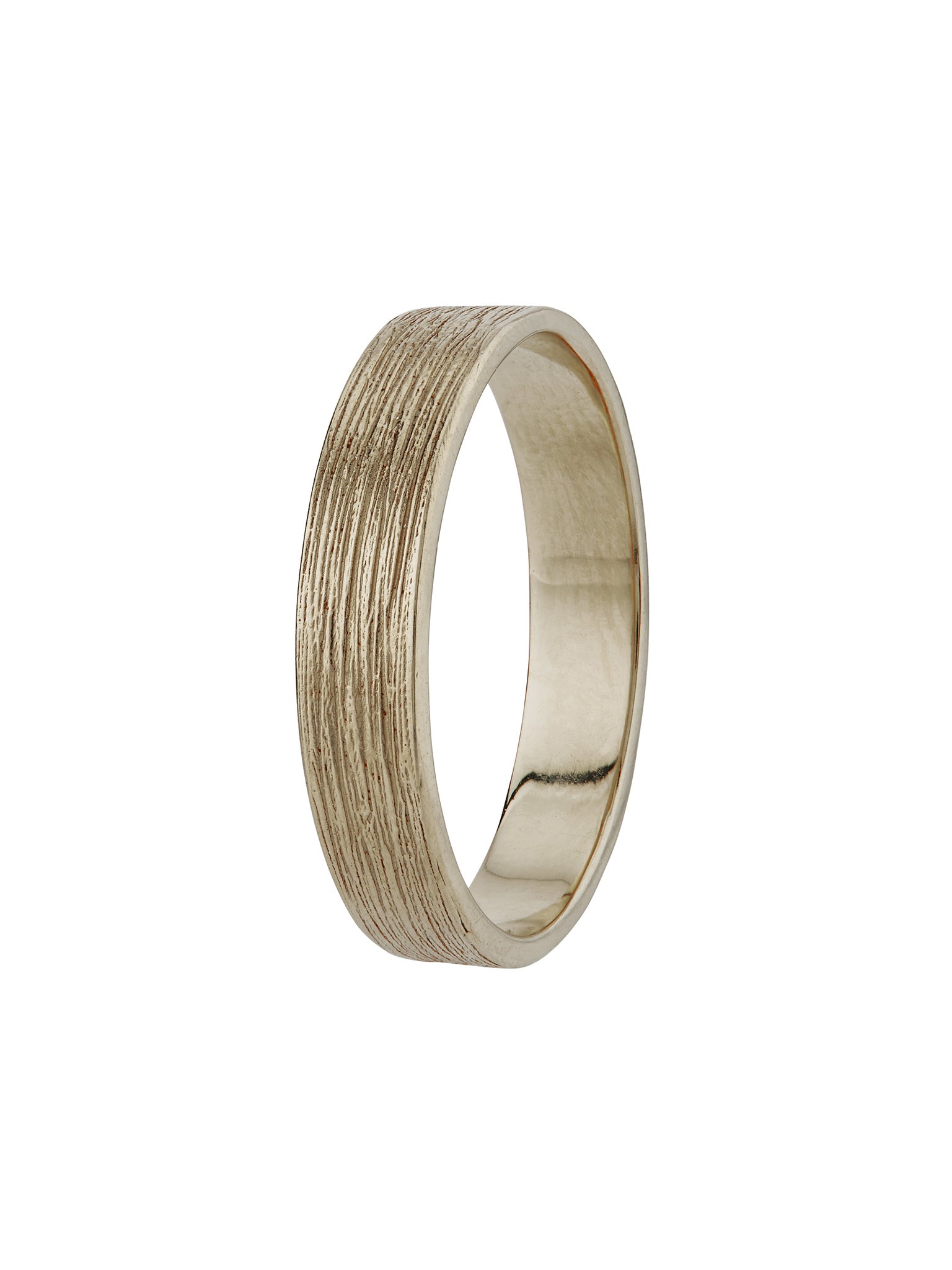 Textured Spring Band 4.3mm - image 3 | 18ct white gold