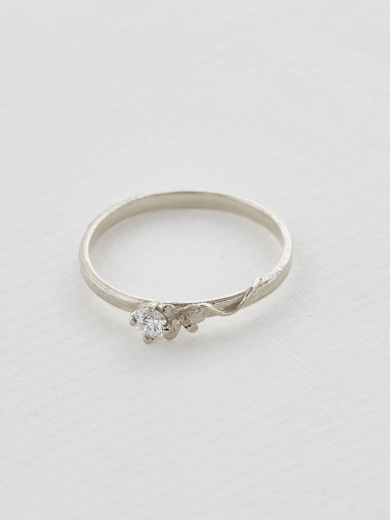 Diamond Spring Dew Ring - image 10 | platinum