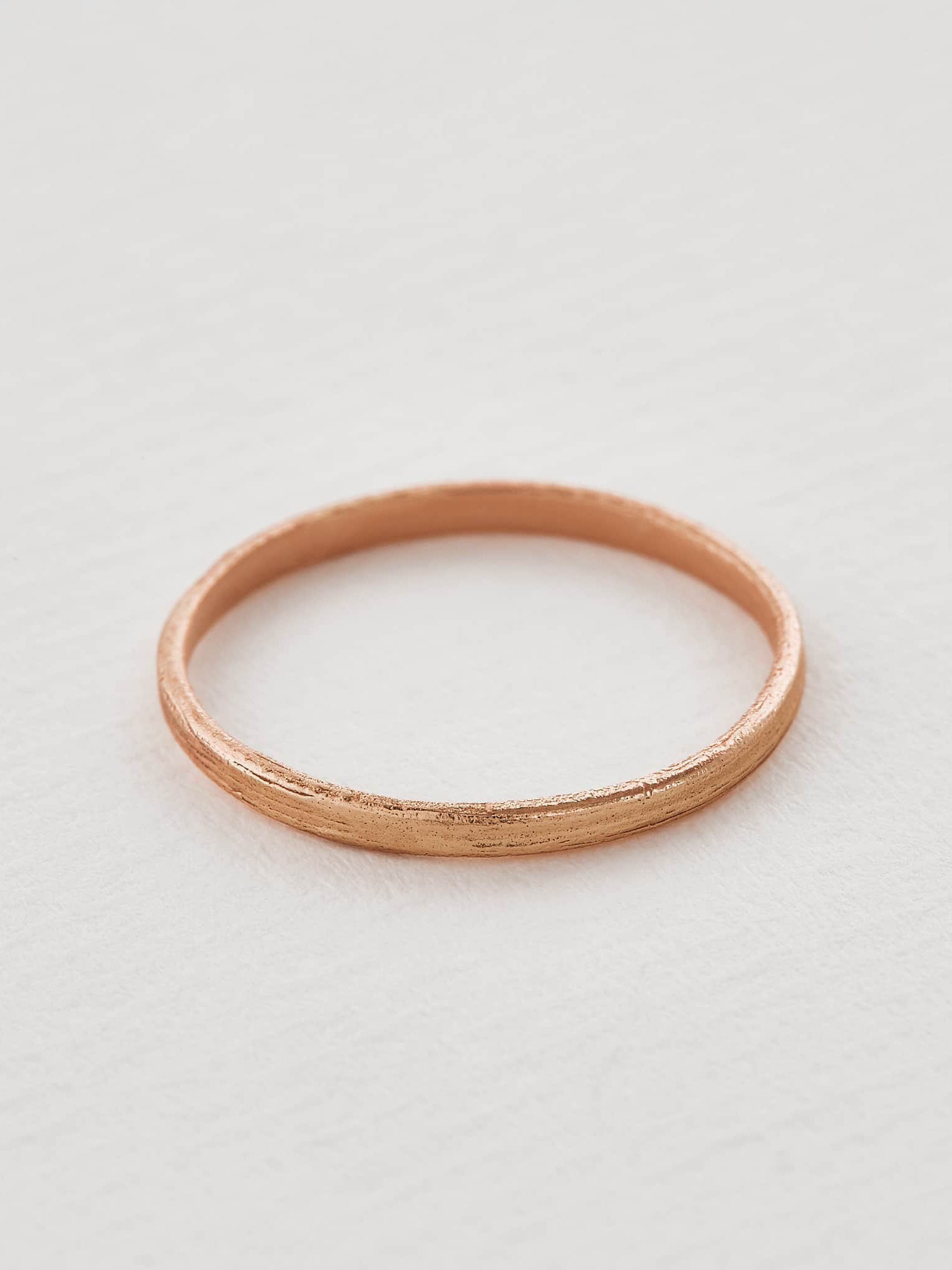 Textured Spring Band 1.5mm - image 7 | 18ct rose gold