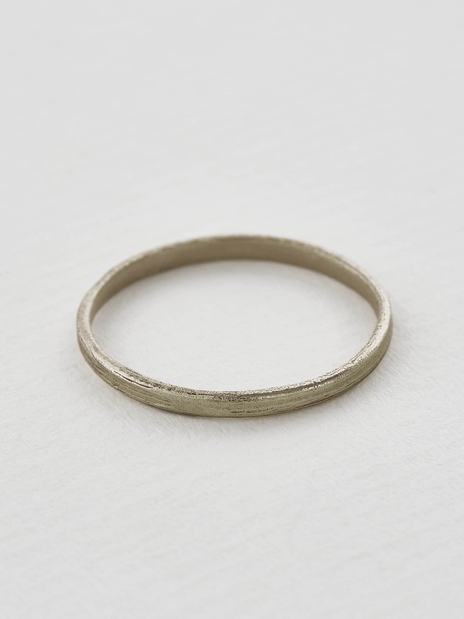 Textured Spring Band 1.5mm - image 5 | 18ct white gold