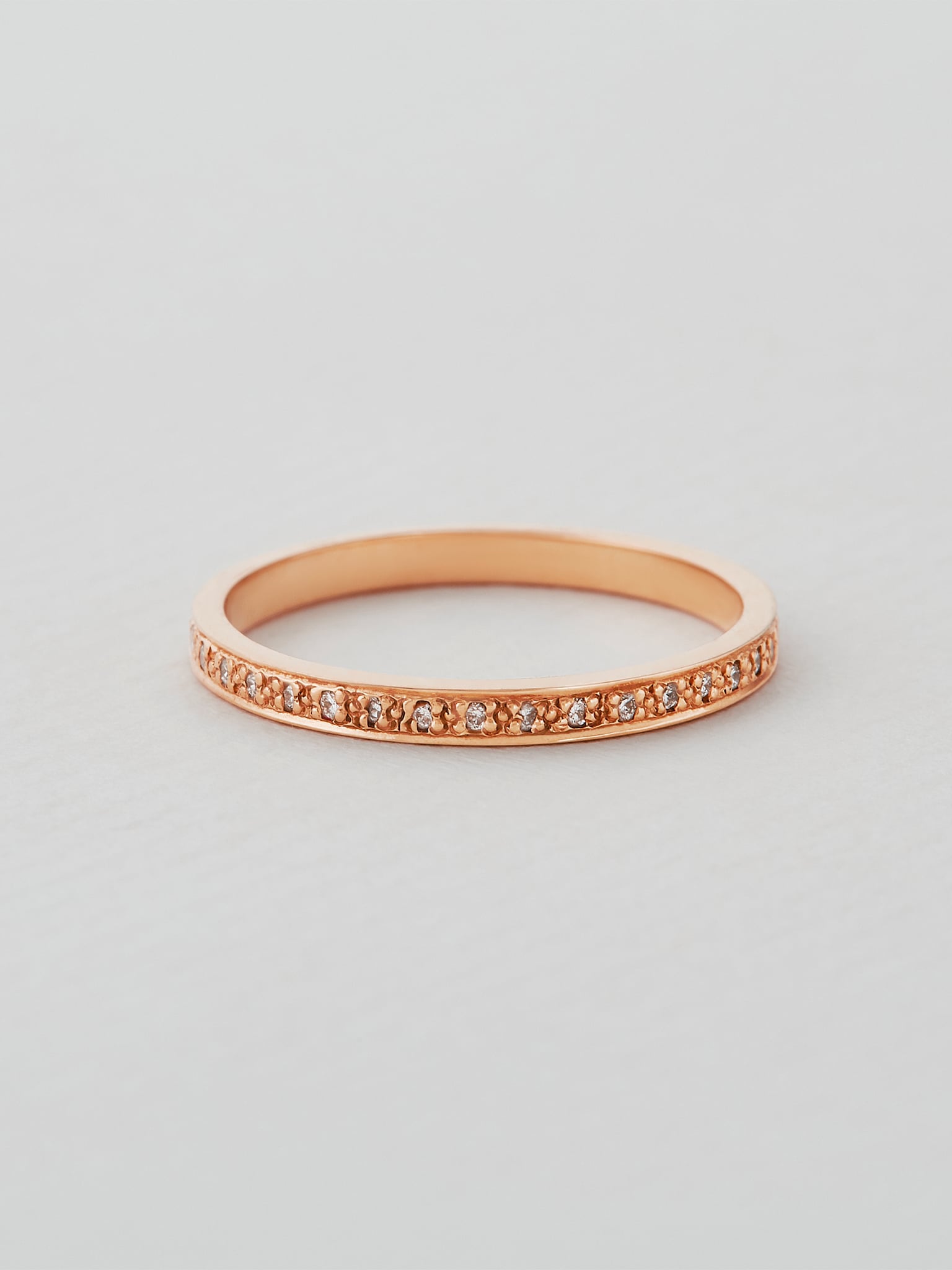 Spring Halo Diamond Eternity Ring - image 6 | 18ct rose gold