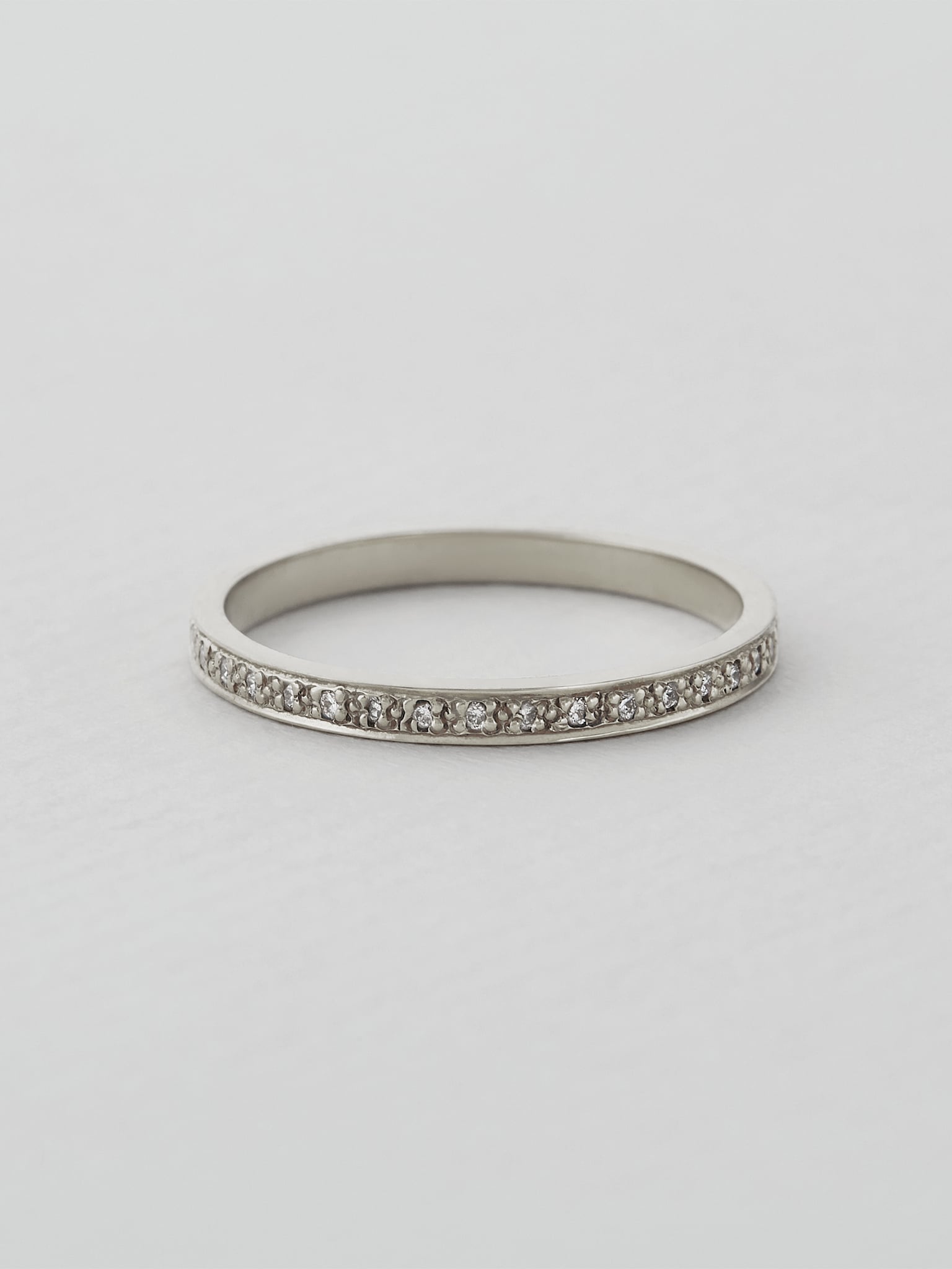 Spring Halo Diamond Eternity Ring - image 4 | 18ct white gold