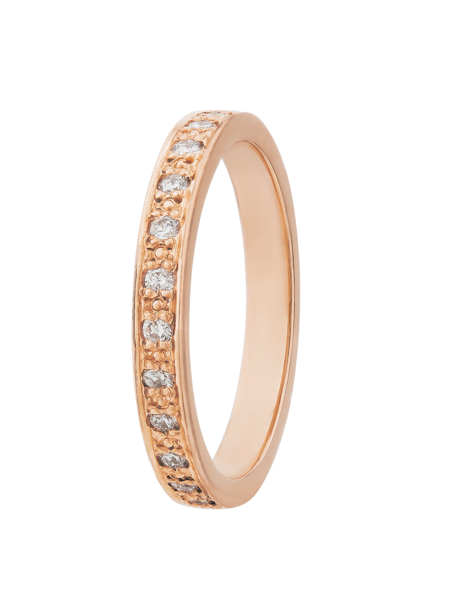 Spring Halo Diamond 2.5mm Eternity Ring - image 5 | 18ct rose gold
