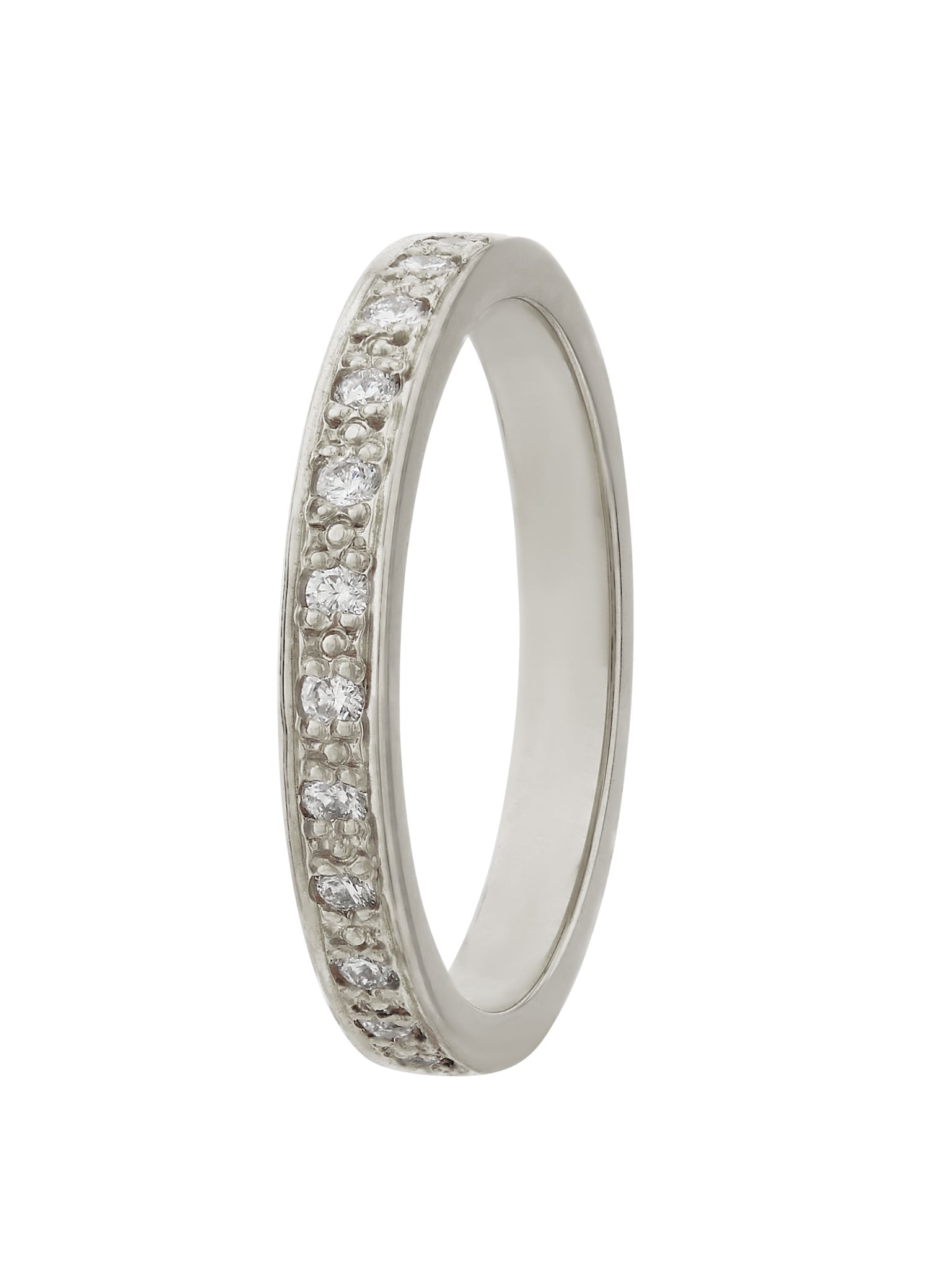 Spring Halo Diamond 2.5mm Eternity Ring - image 3 | 18ct white gold