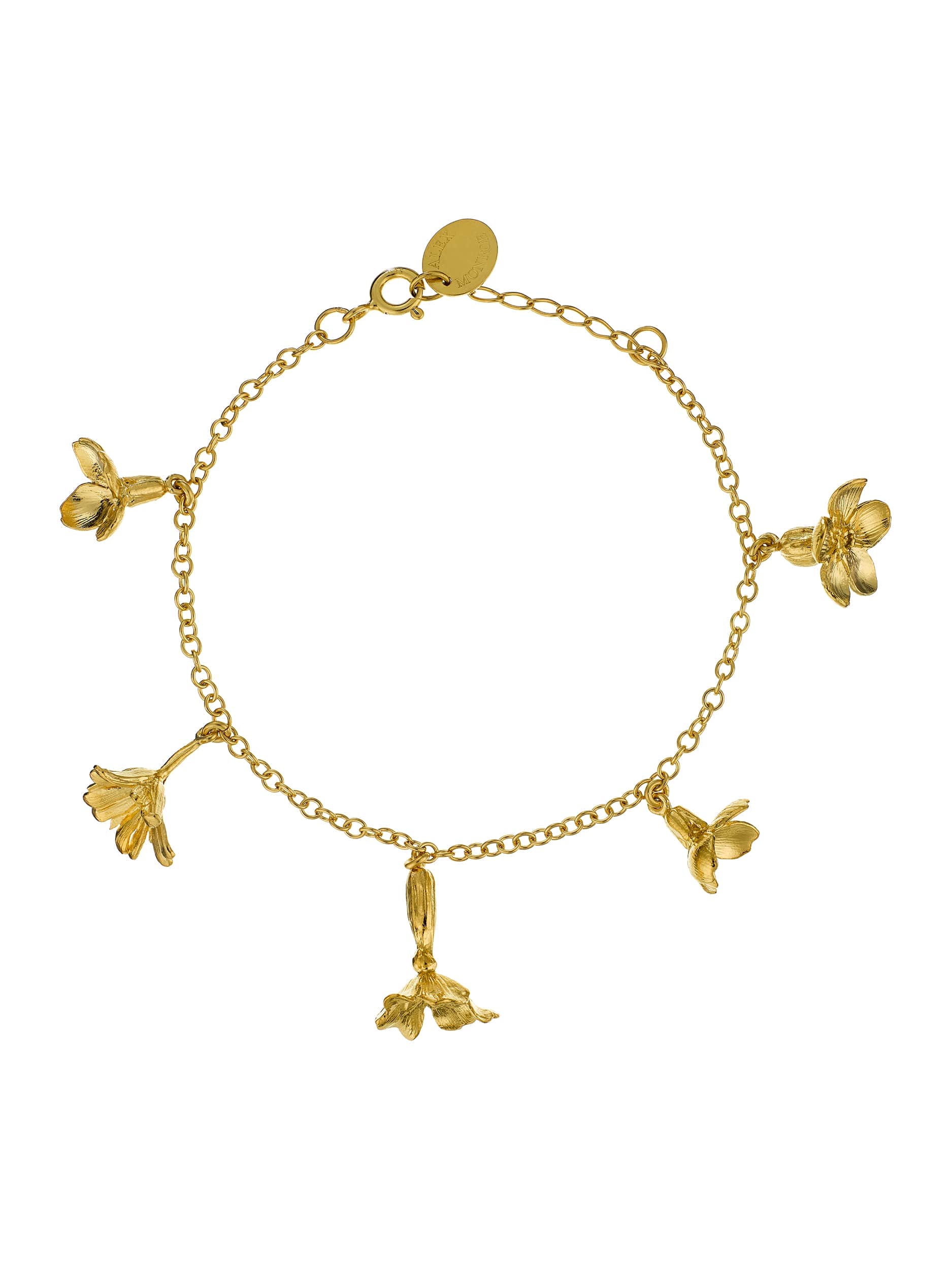 Tropical Leaf Charm Bracelet – Alex Monroe