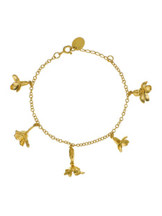 Wildflower Medley Charm Bracelet