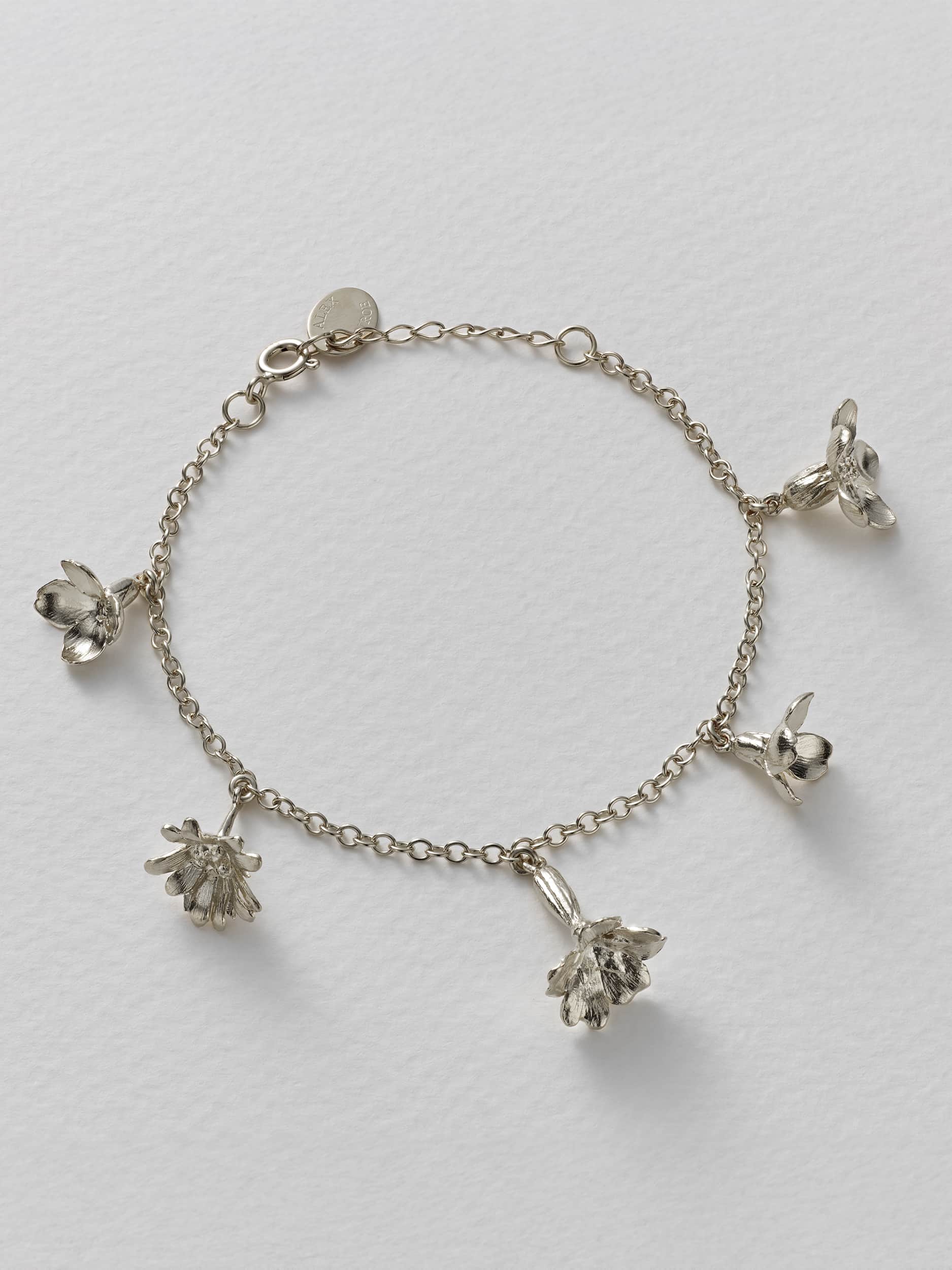 Wildflower Medley Charm Bracelet - image 8 | silver