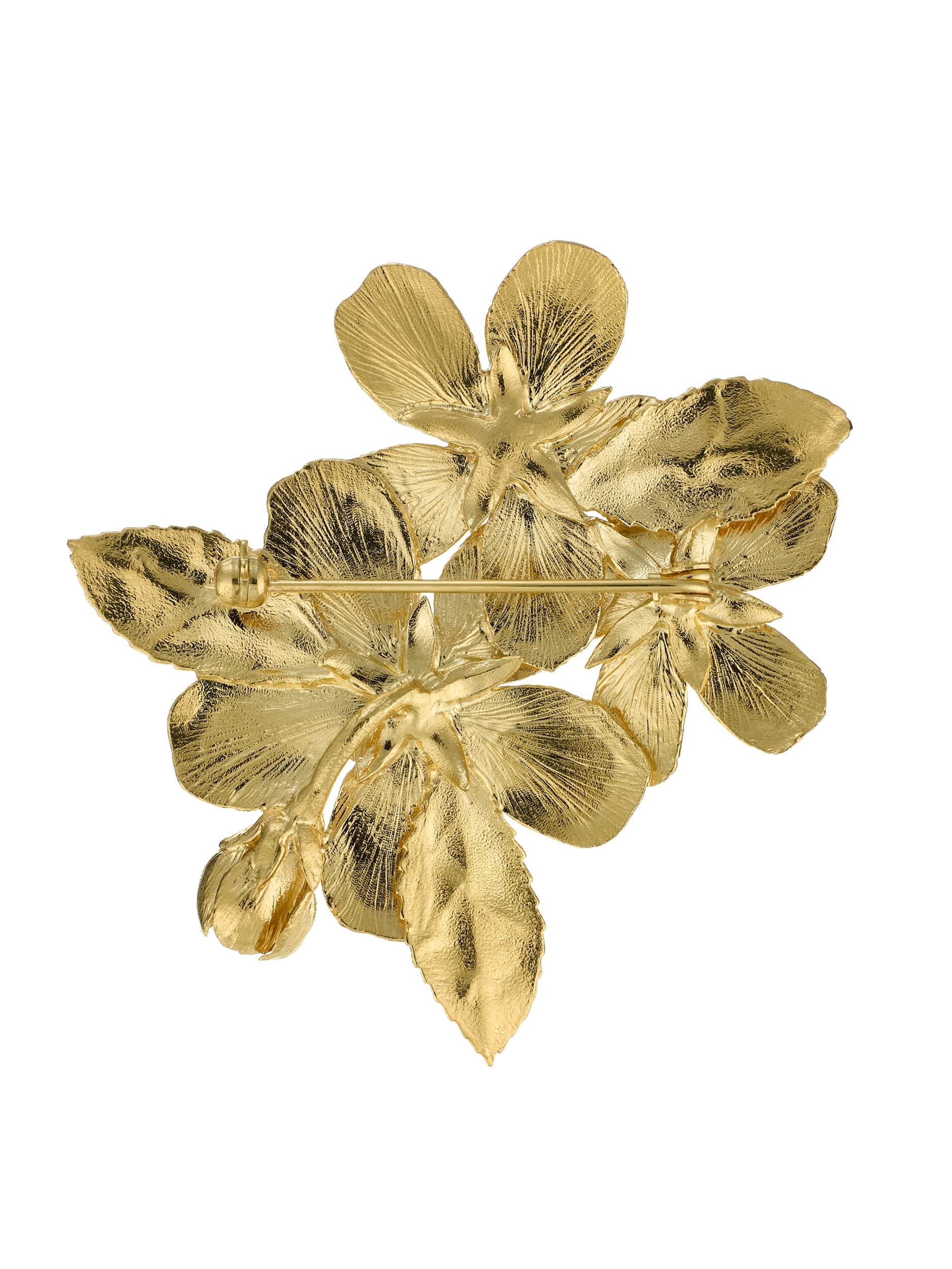 Apple Blossom Statement Brooch - image 5 | gold plate