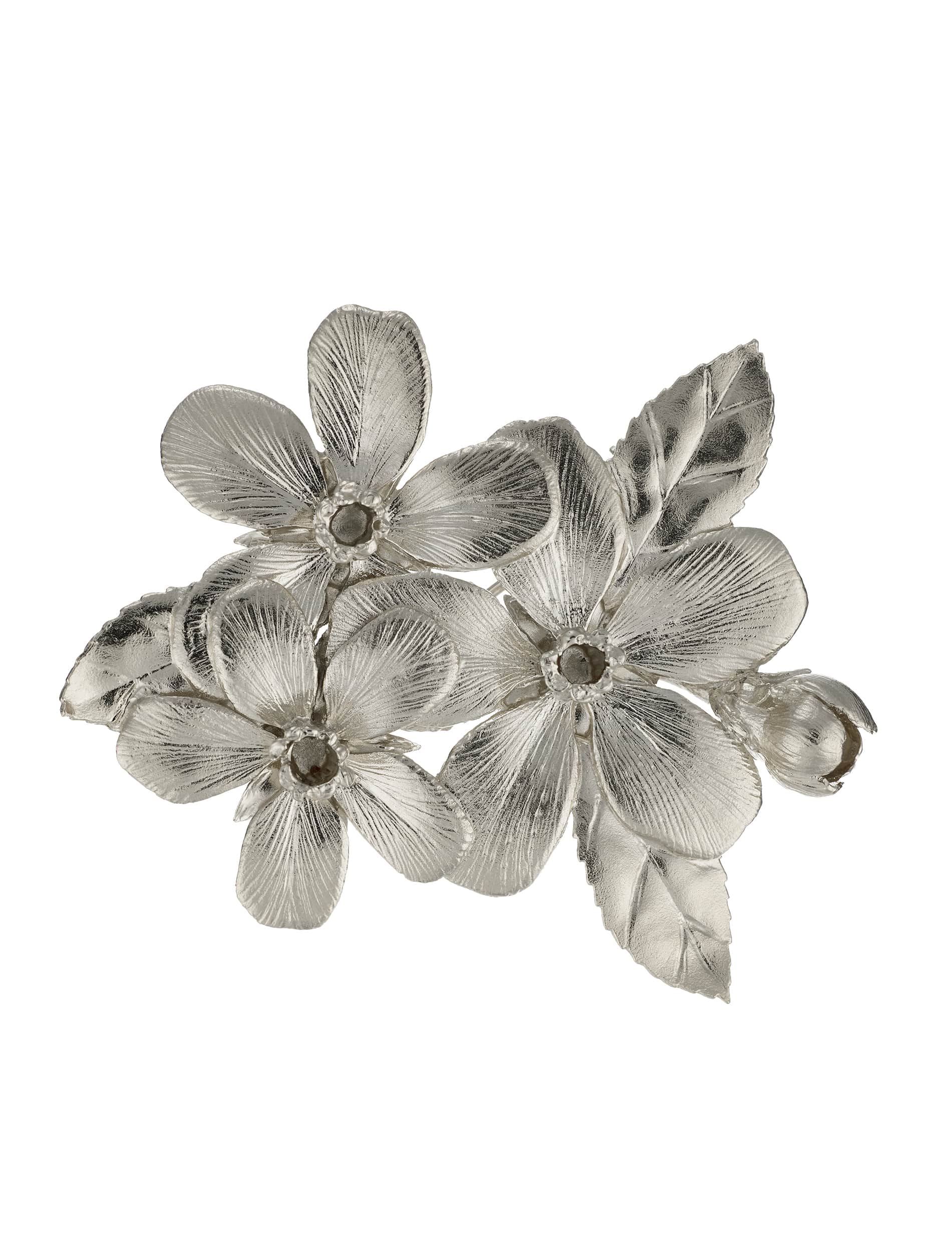 Apple Blossom Statement Brooch - image 6 | silver