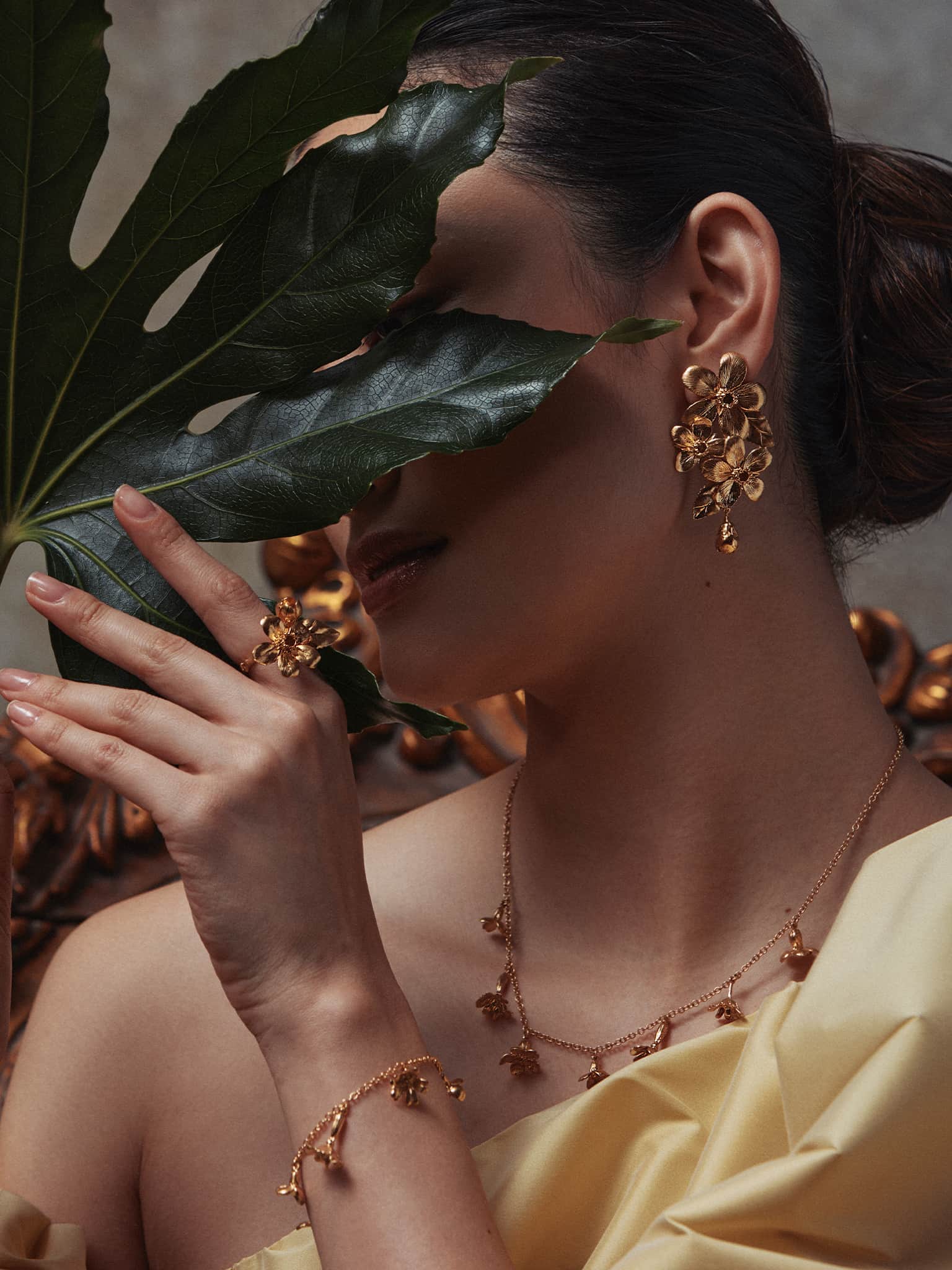 Flowering Apple Blossom Statement Earrings - image 2