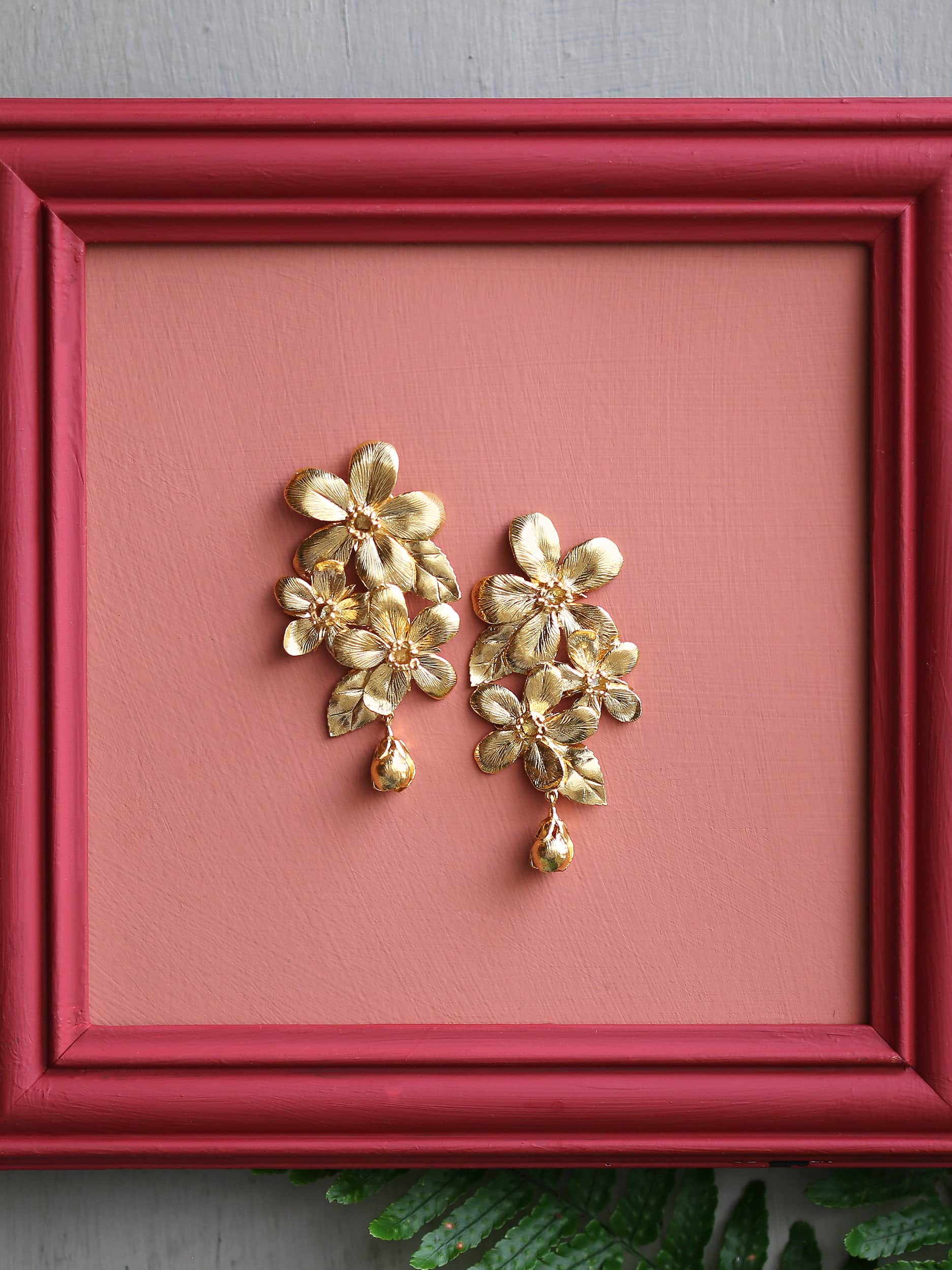 Flowering Apple Blossom Statement Earrings - image 8