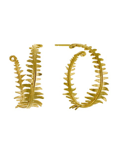 Fern Hoop Earrings