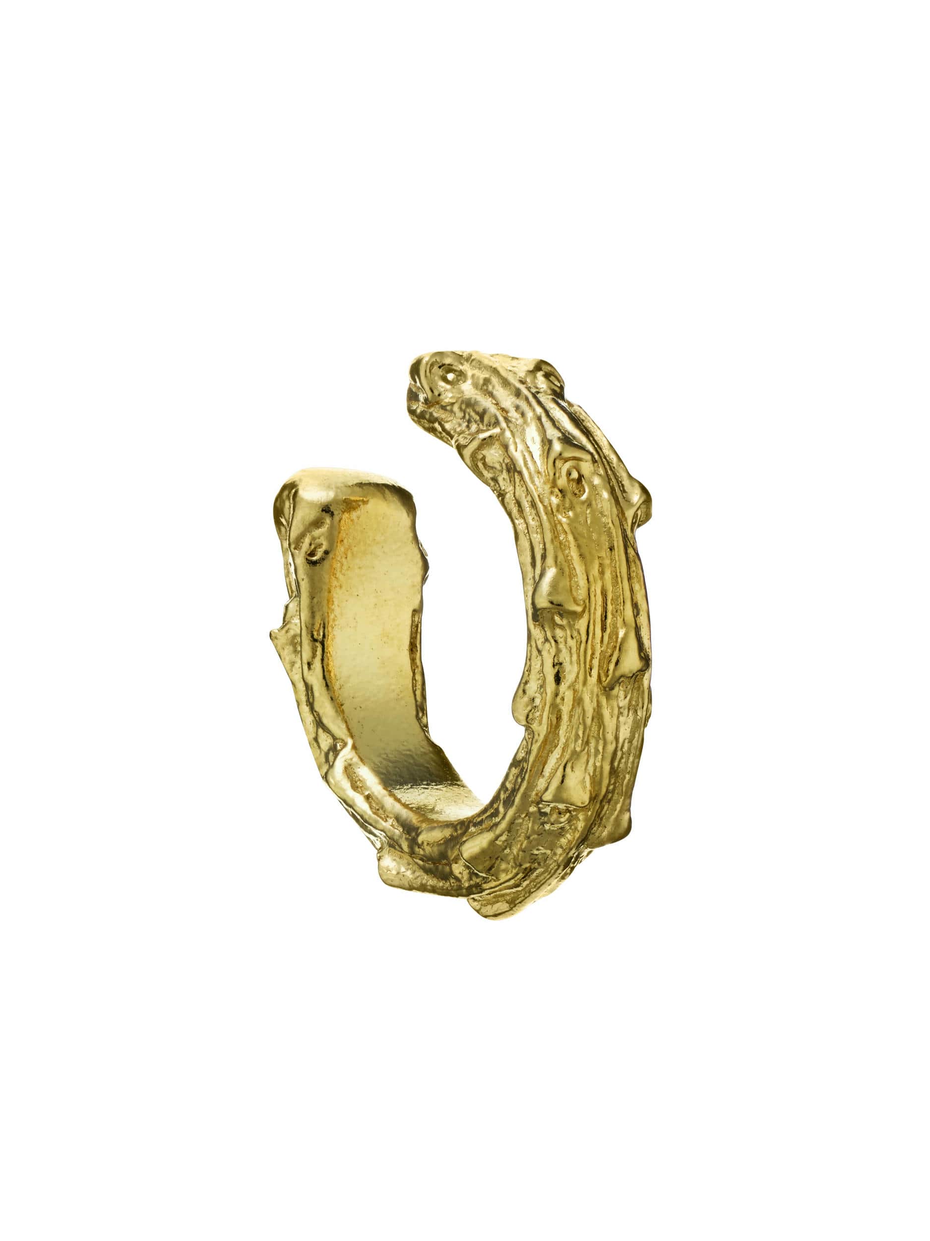 Pine Twig Earring Cuff - image 1 | gold plate