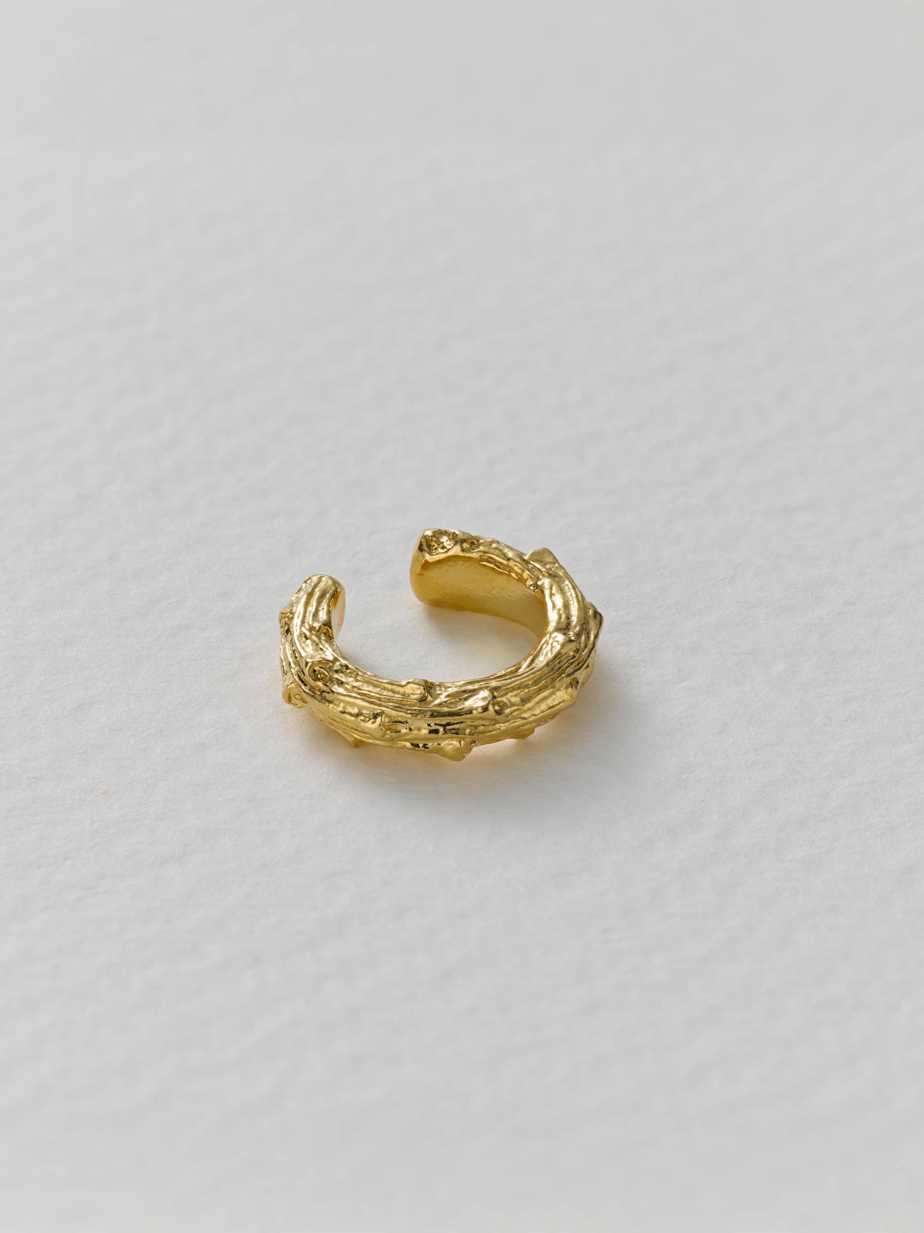 Pine Twig Earring Cuff - image 4 | gold plate