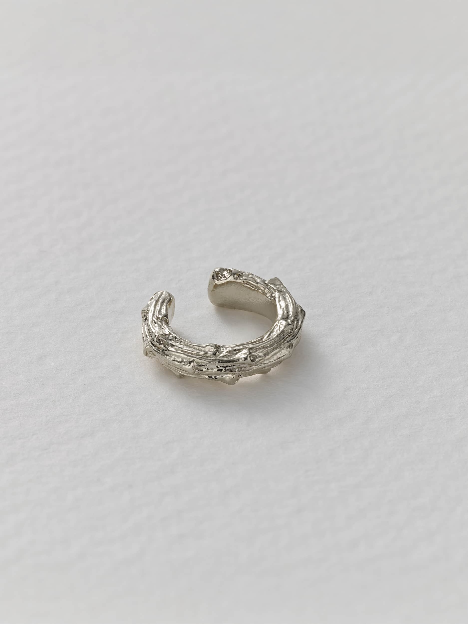 Pine Twig Earring Cuff - image 8 | silver