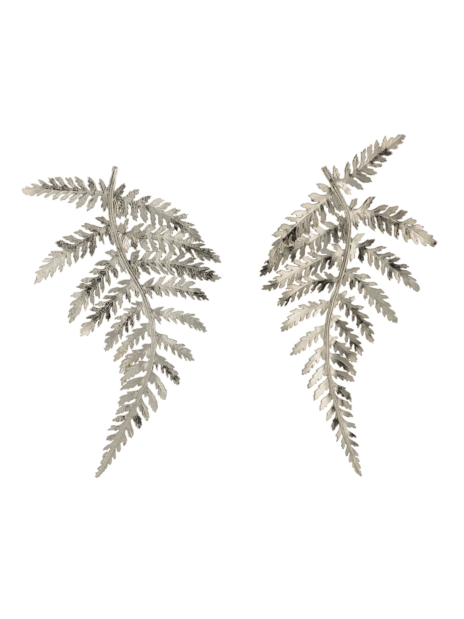 Statement Fern Earrings - image 7 | silver